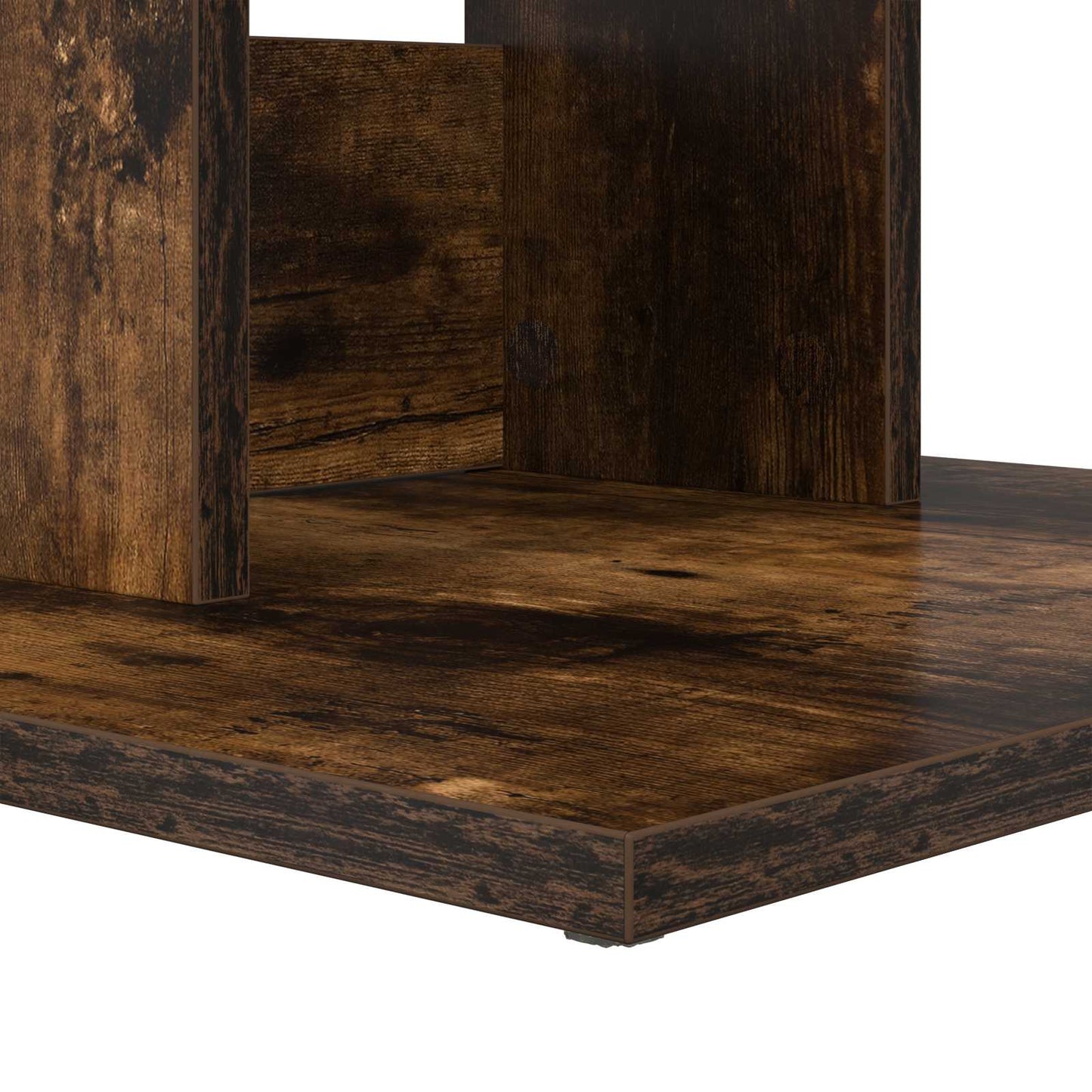 Bijzettafel Gerookt eiken 45 x 40 x 62,5 cm Bewerkt hout is nu te koop bij PeponiXL, paradijselijk wonen!