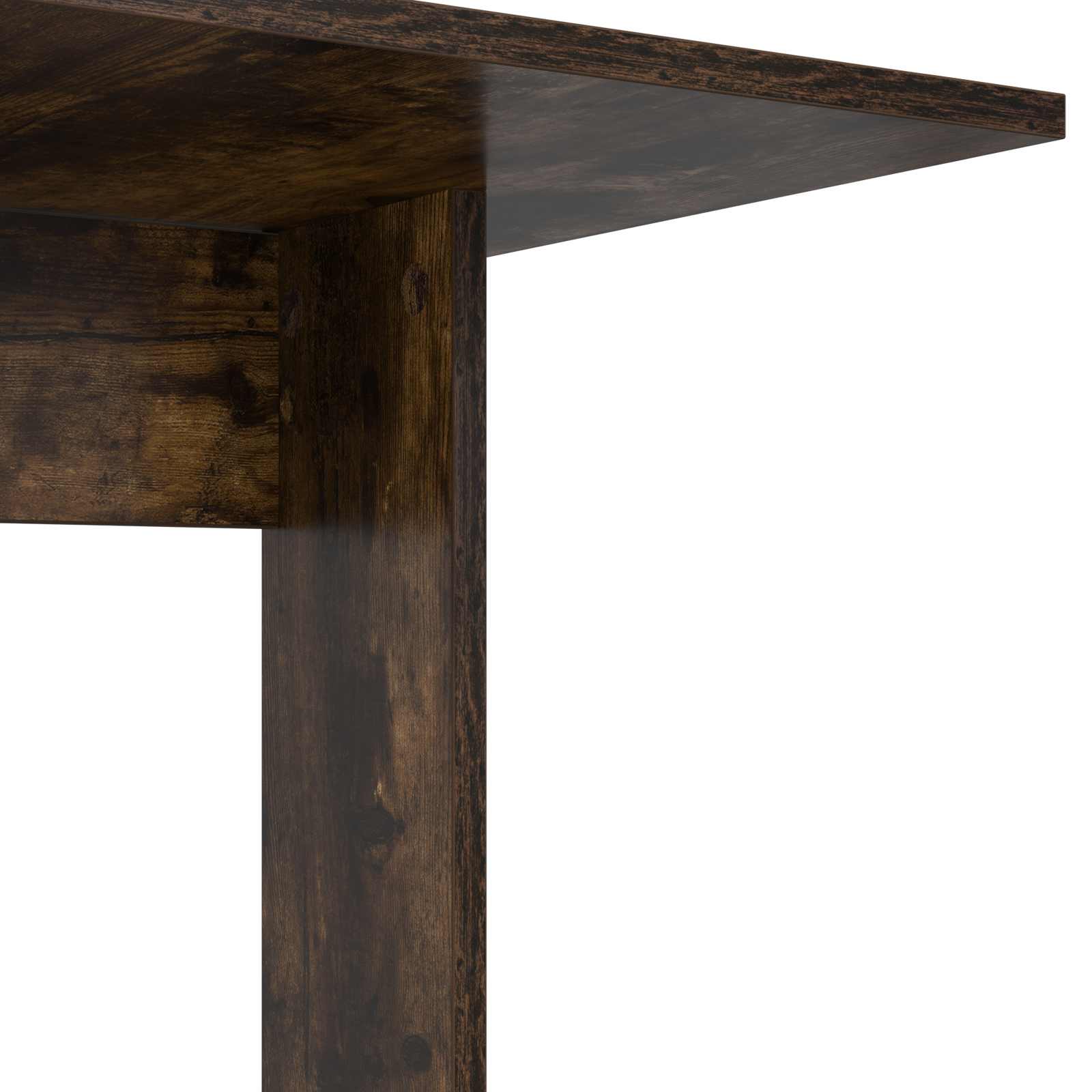 Bijzettafel Gerookt eiken 45 x 40 x 62,5 cm Bewerkt hout is nu te koop bij PeponiXL, paradijselijk wonen!