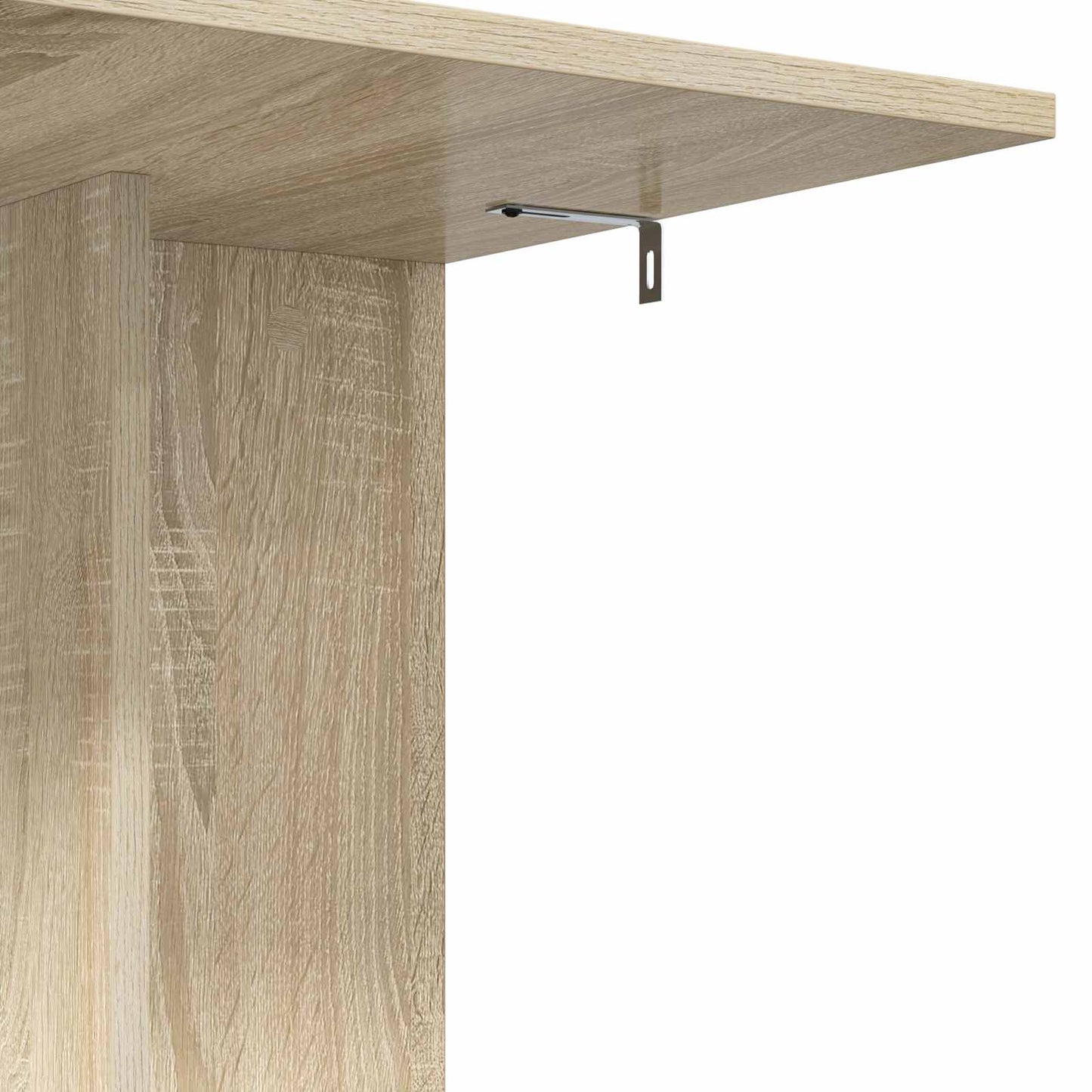 Bijzettafel Sonoma Eiken 45 x 40 x 62,5 cm Bewerkt hout is nu te koop bij PeponiXL, paradijselijk wonen!