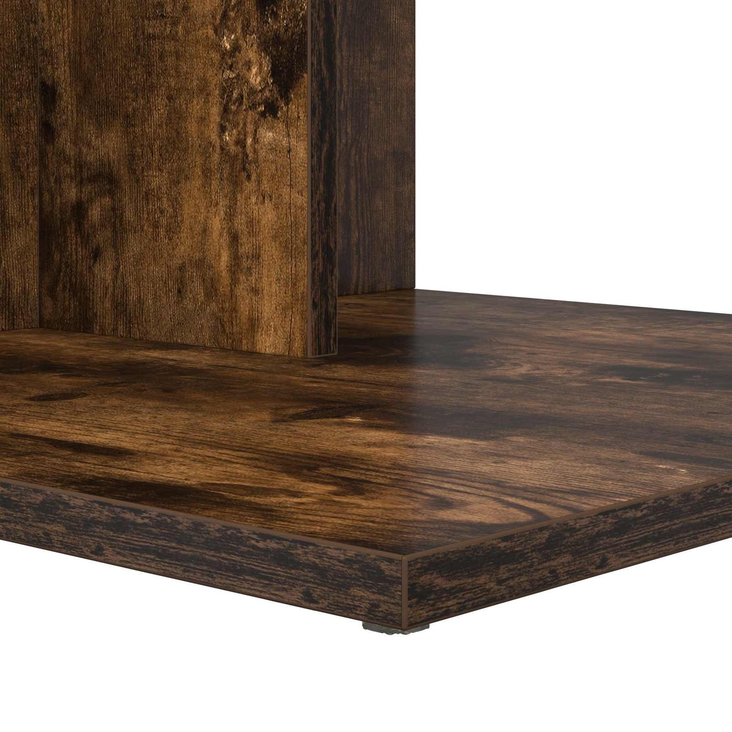 Bijzettafel Gerookt eiken 45 x 40 x 62,5 cm Bewerkt hout is nu te koop bij PeponiXL, paradijselijk wonen!