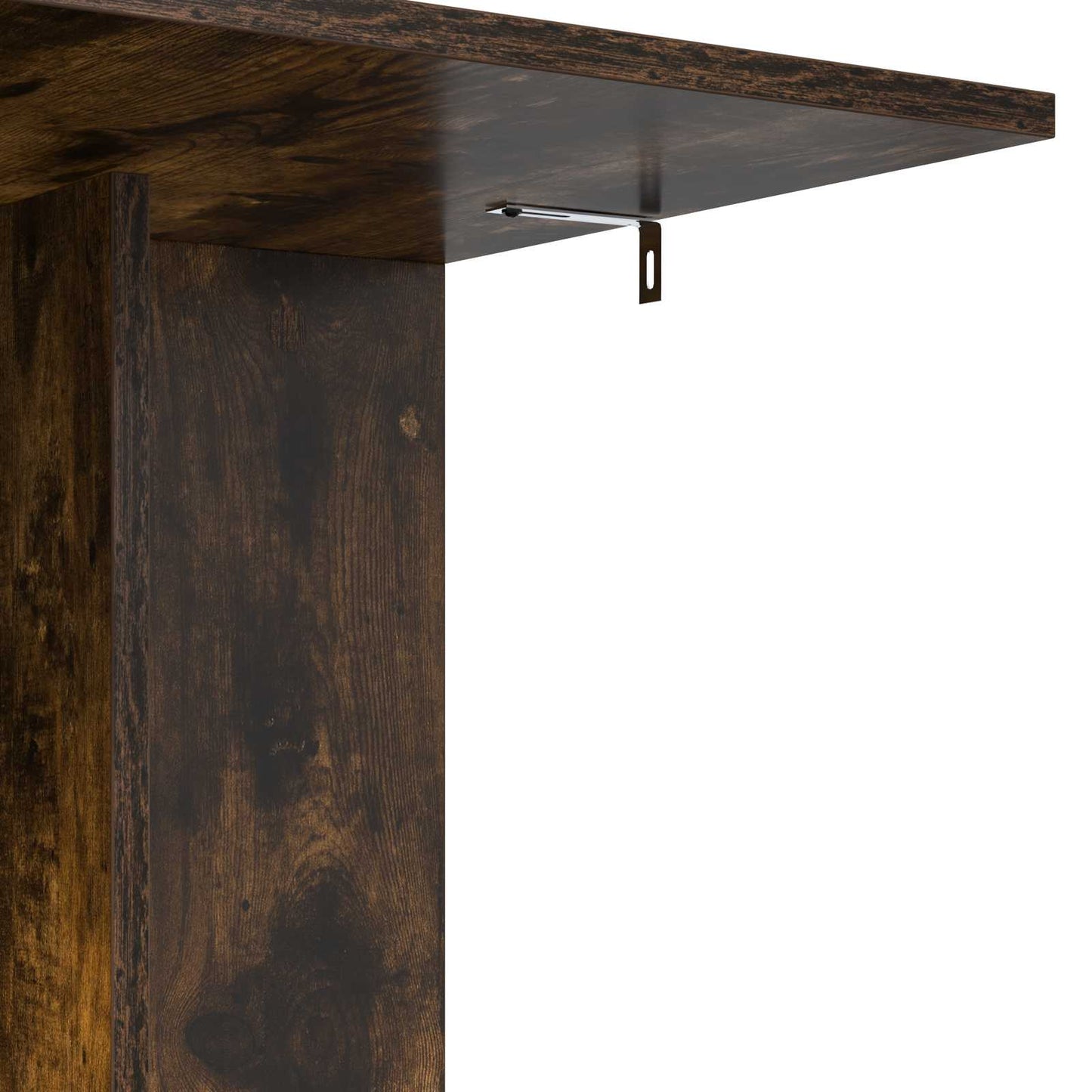 Bijzettafel Gerookt eiken 45 x 40 x 62,5 cm Bewerkt hout is nu te koop bij PeponiXL, paradijselijk wonen!