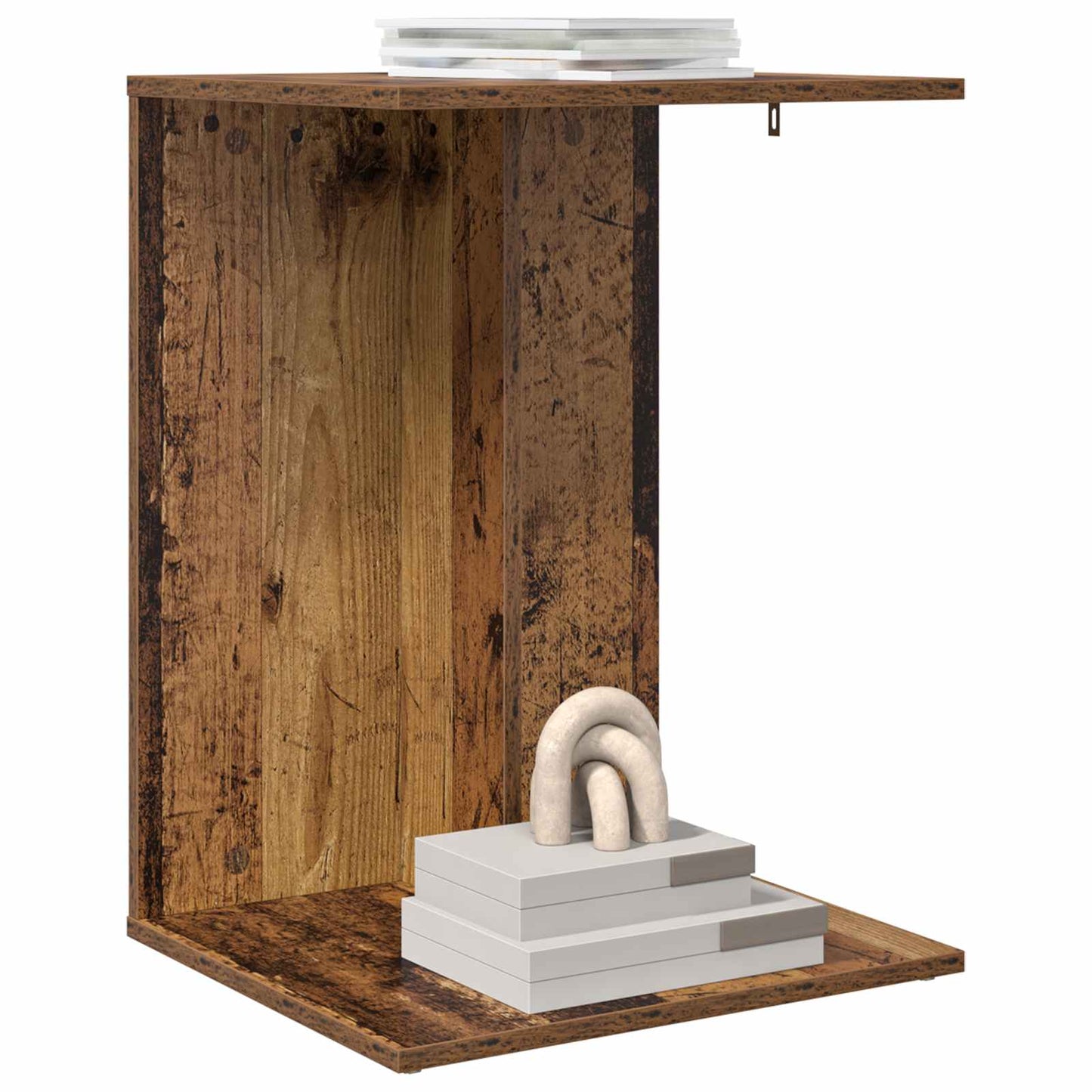 Bijzettafel Oudhout 45 x 40 x 62,5 cm Bewerkt hout is nu te koop bij PeponiXL, paradijselijk wonen!