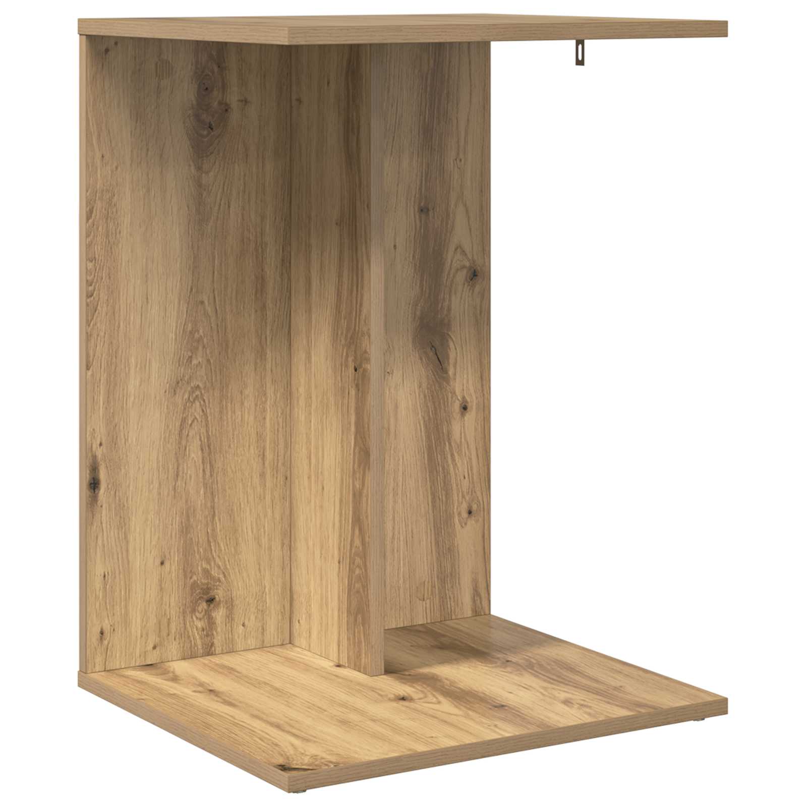 Bijzettafel Artisan Eiken 45 x 40 x 62,5 cm Bewerkt hout is nu te koop bij PeponiXL, paradijselijk wonen!
