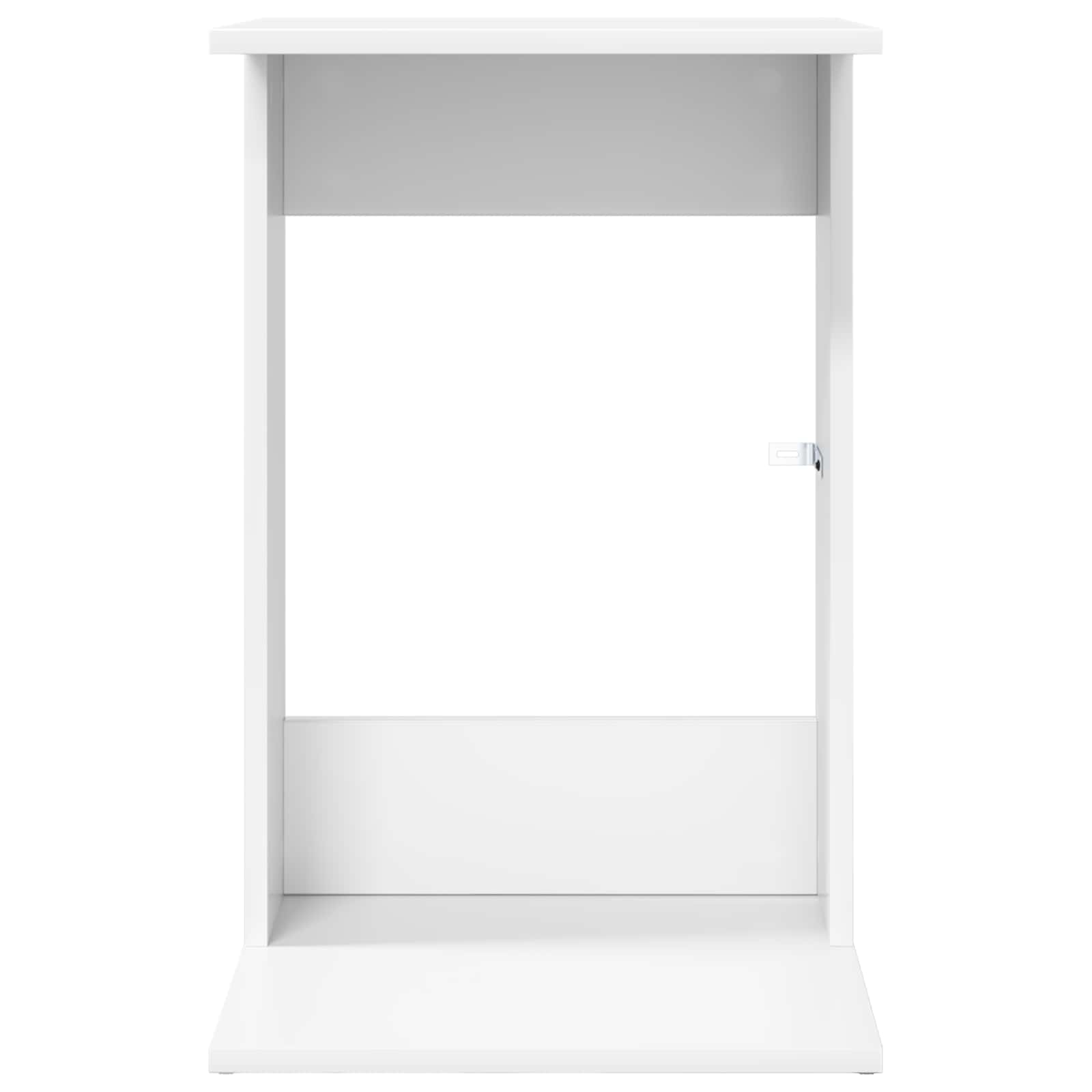 Bijzettafel Wit 40 x 38 x 62,5 cm Bewerkt hout is nu te koop bij PeponiXL, paradijselijk wonen!
