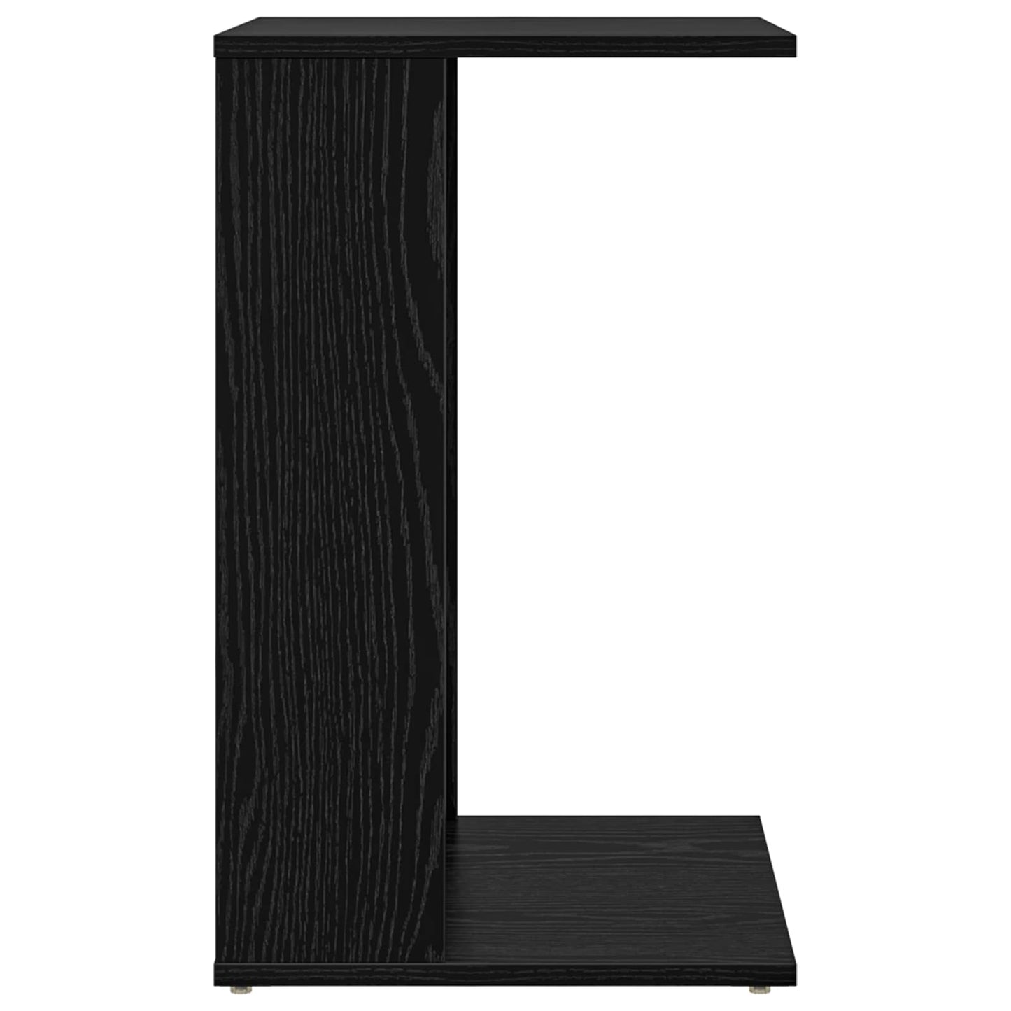 Bijzettafel Zwart Eiken 40 x 38 x 62,5 cm Bewerkt hout is nu te koop bij PeponiXL, paradijselijk wonen!