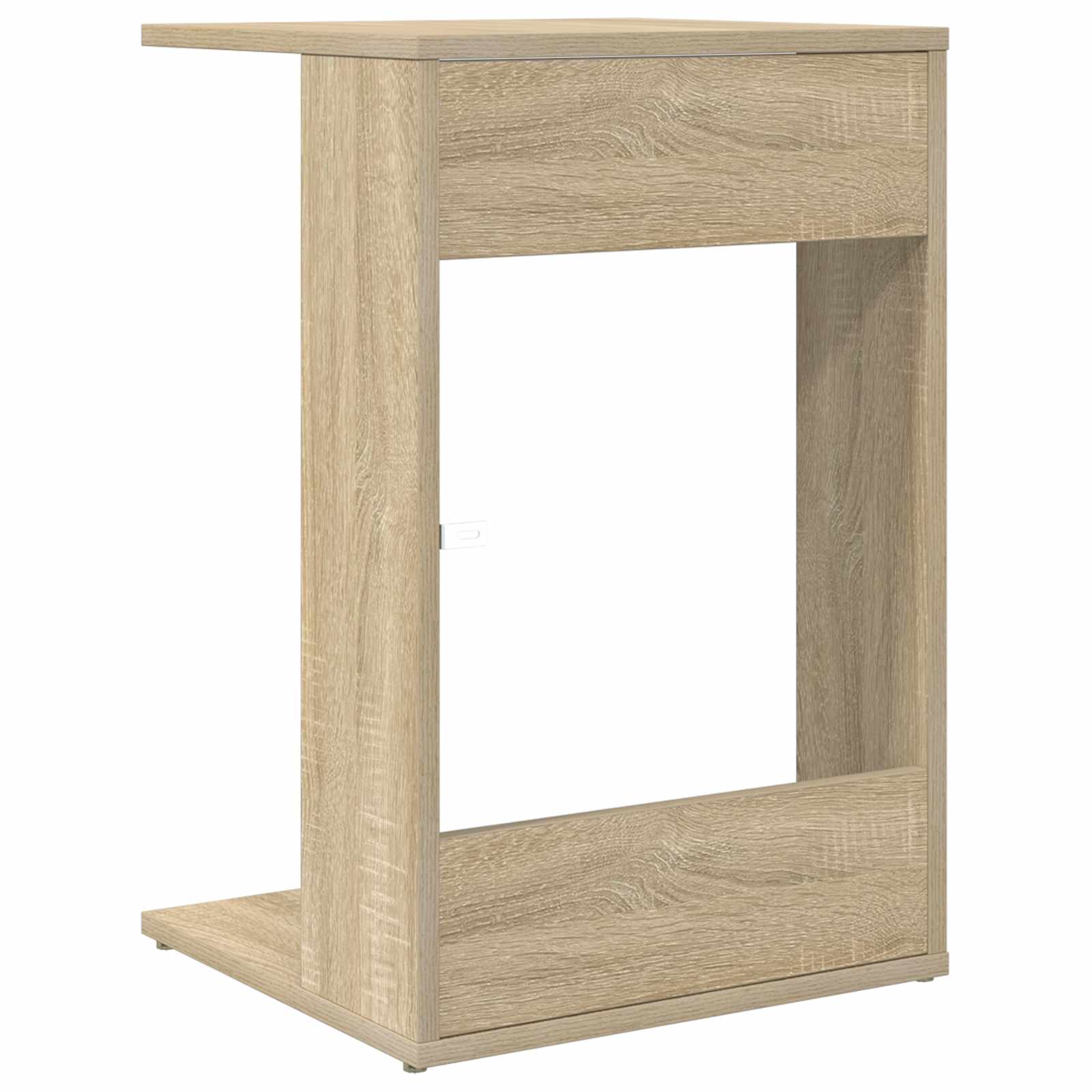 Bijzettafel Sonoma Eiken 40 x 38 x 62,5 cm Bewerkt hout is nu te koop bij PeponiXL, paradijselijk wonen!