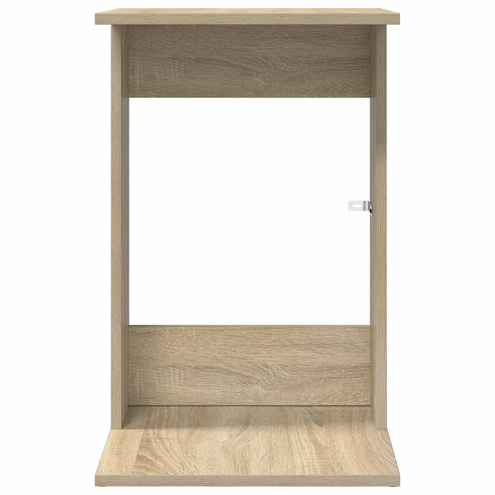 Bijzettafel Sonoma Eiken 40 x 38 x 62,5 cm Bewerkt hout is nu te koop bij PeponiXL, paradijselijk wonen!