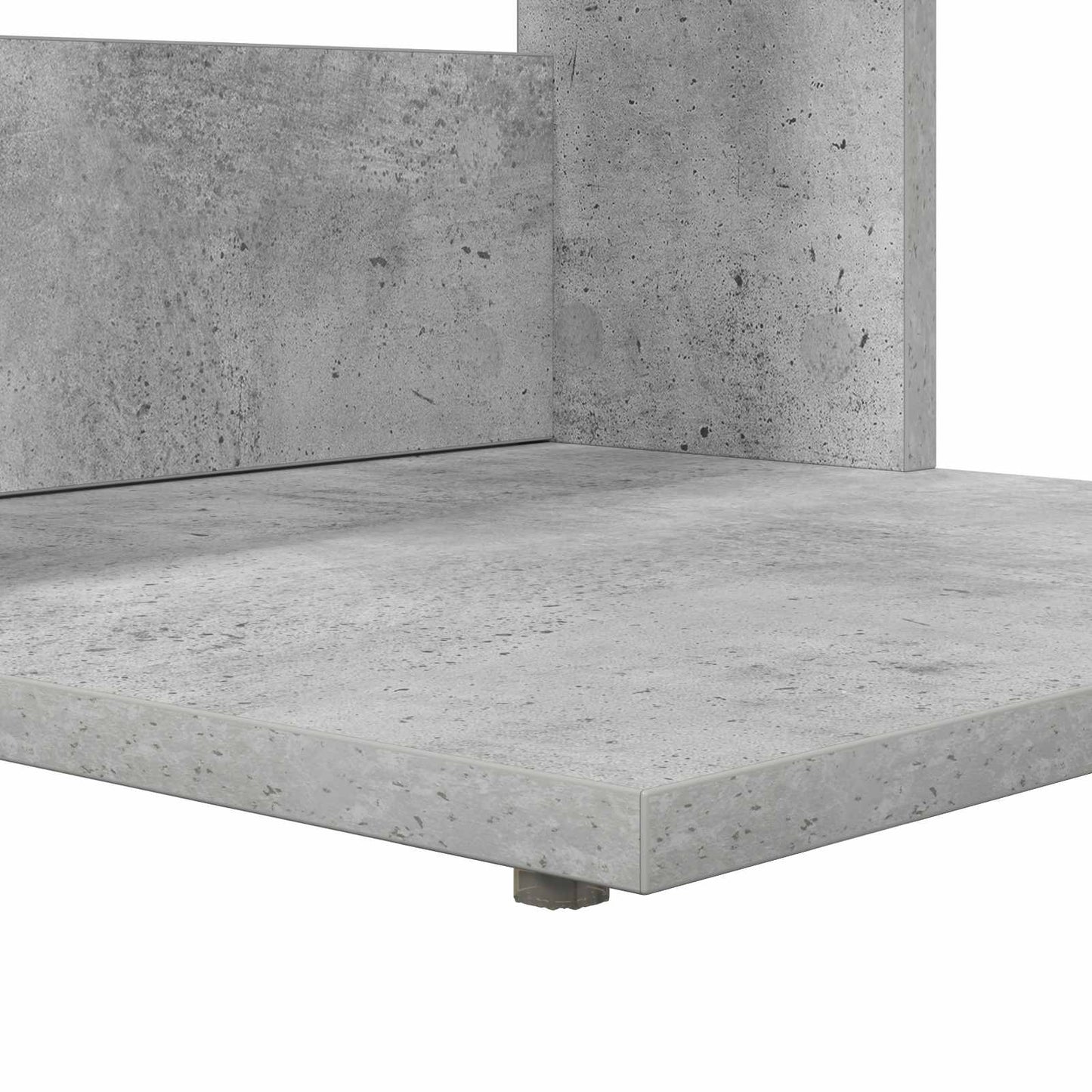 Bijzettafel Beton Grijs 40 x 38 x 62,5 cm Bewerkt hout is nu te koop bij PeponiXL, paradijselijk wonen!