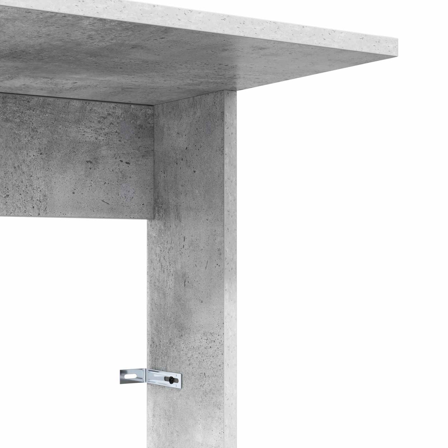Bijzettafel Beton Grijs 40 x 38 x 62,5 cm Bewerkt hout is nu te koop bij PeponiXL, paradijselijk wonen!