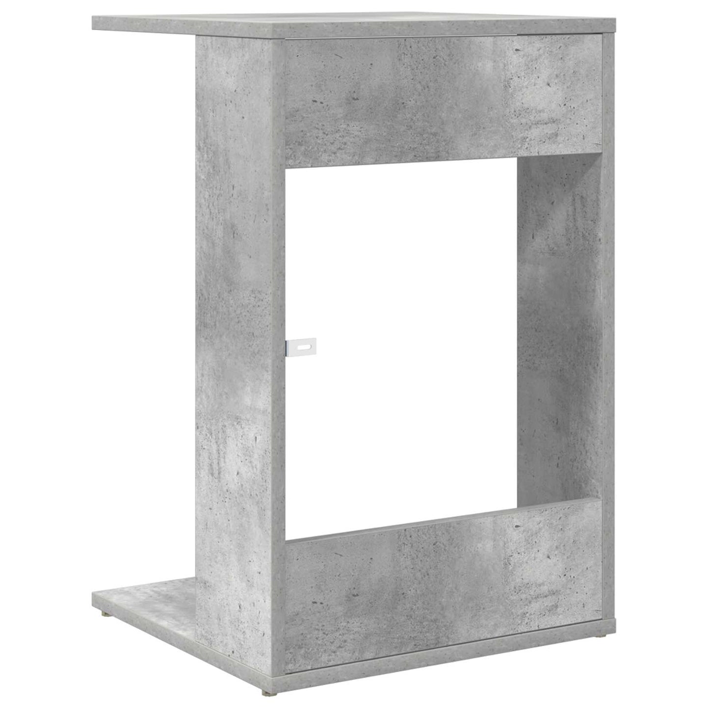 Bijzettafel Beton Grijs 40 x 38 x 62,5 cm Bewerkt hout is nu te koop bij PeponiXL, paradijselijk wonen!