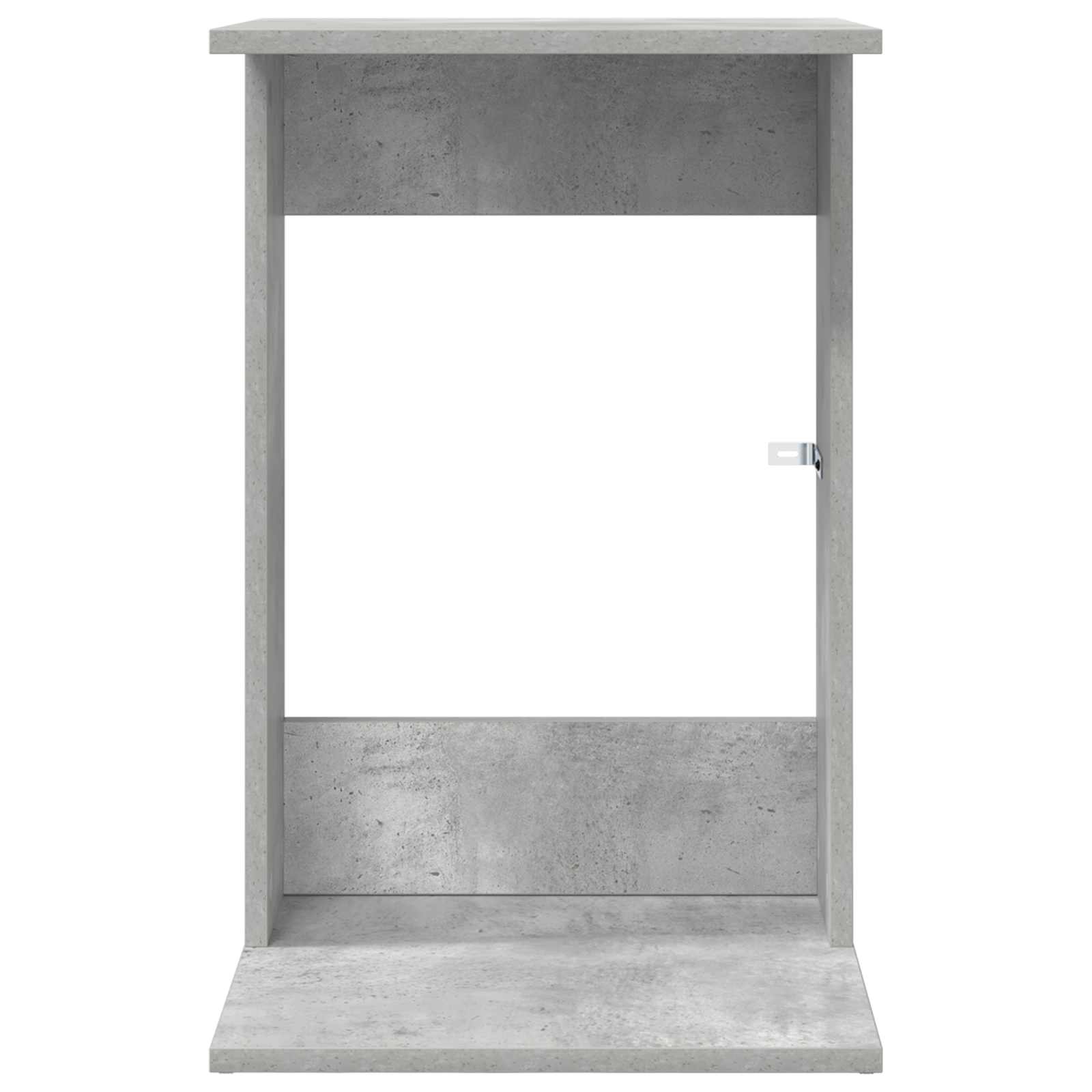 Bijzettafel Beton Grijs 40 x 38 x 62,5 cm Bewerkt hout is nu te koop bij PeponiXL, paradijselijk wonen!