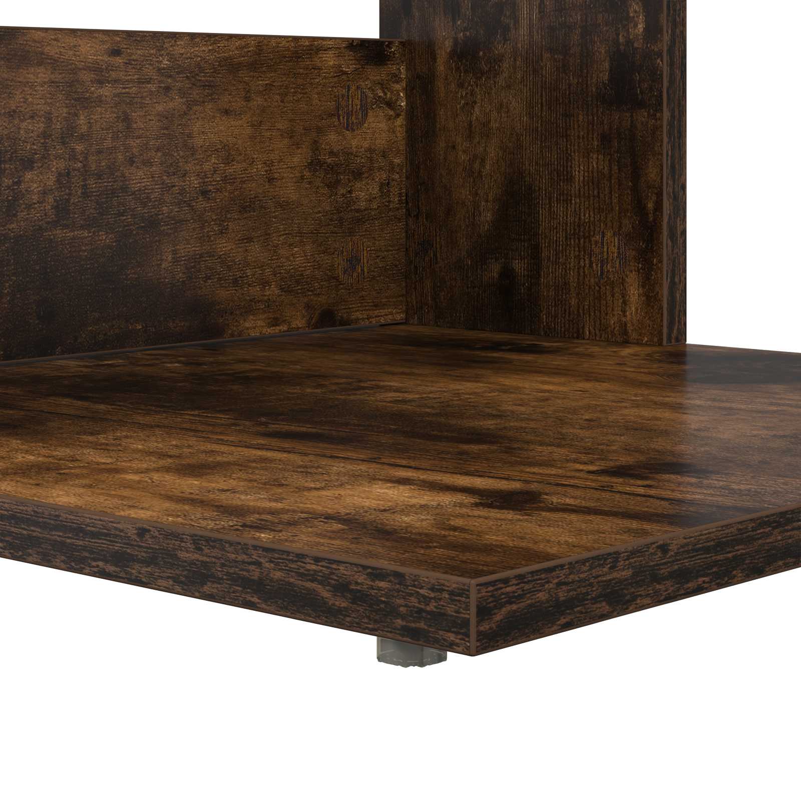 Bijzettafel Gerookt eiken 40 x 38 x 62,5 cm Bewerkt hout is nu te koop bij PeponiXL, paradijselijk wonen!