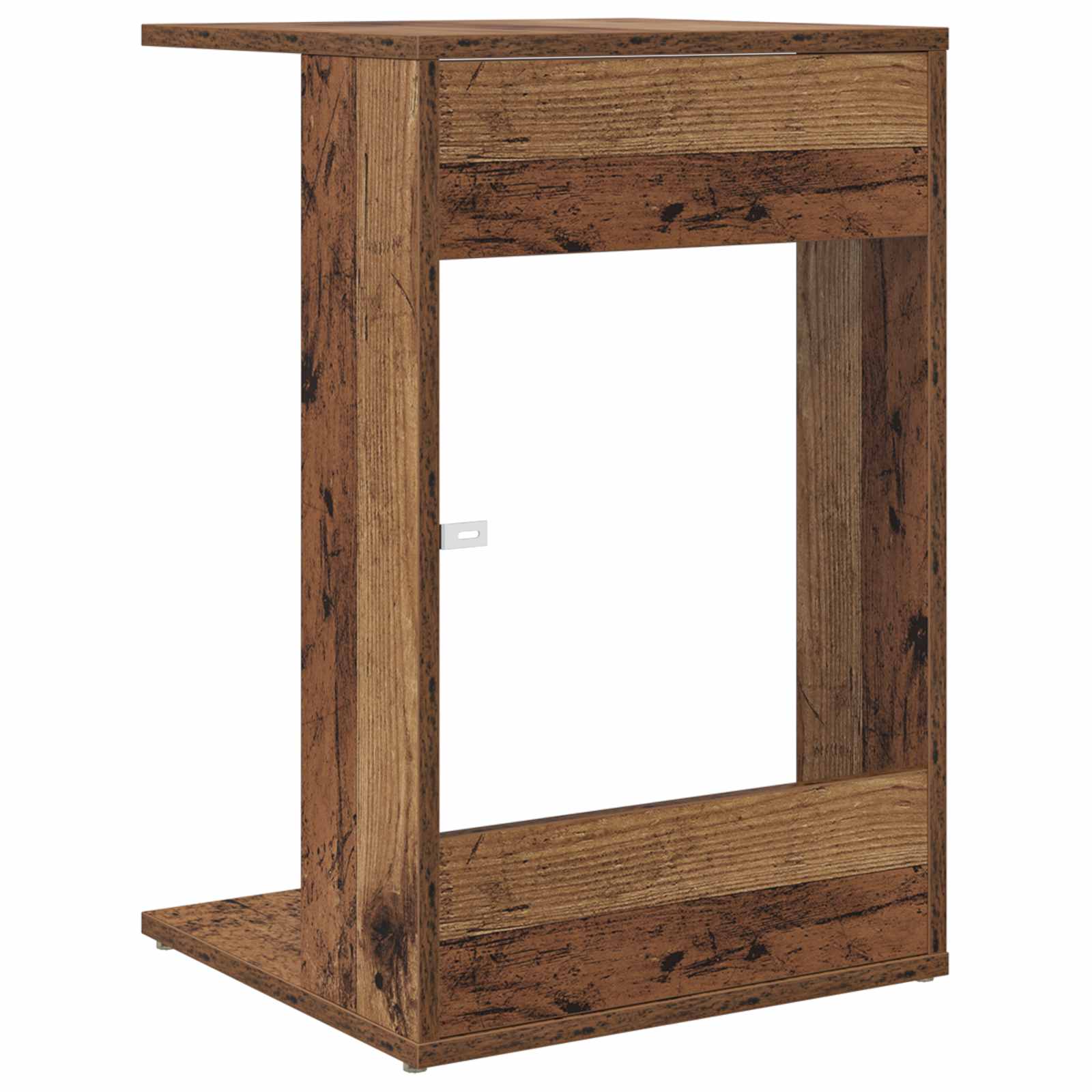 Bijzettafel Oudhout 40 x 38 x 62,5 cm Bewerkt hout is nu te koop bij PeponiXL, paradijselijk wonen!