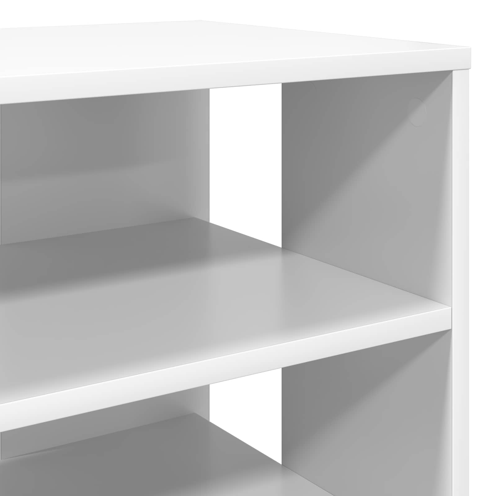 Schoenenkast met plank met opslag 2 pcs Wit Bewerkt hout is nu te koop bij PeponiXL, paradijselijk wonen!