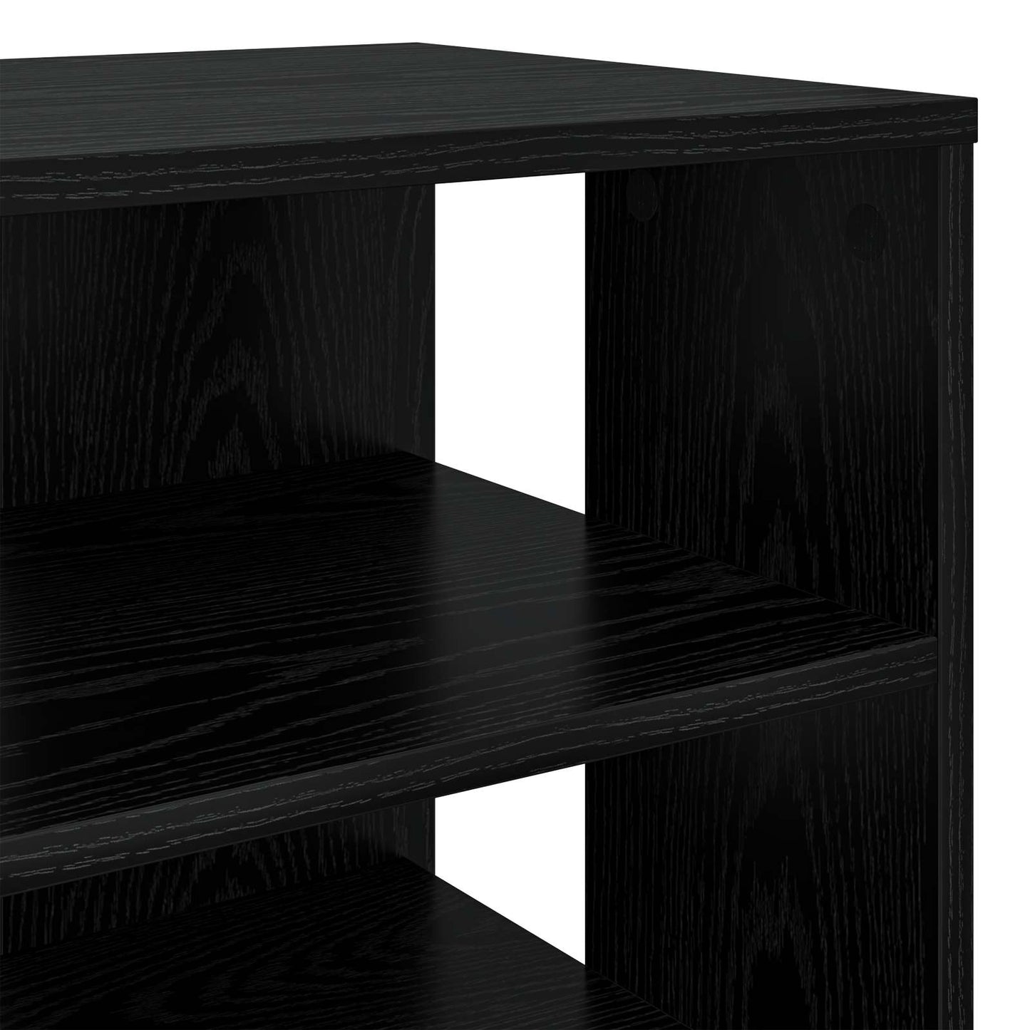 Schoenenkast met plank 2 pcs Zwart Eiken Bewerkt hout is nu te koop bij PeponiXL, paradijselijk wonen!