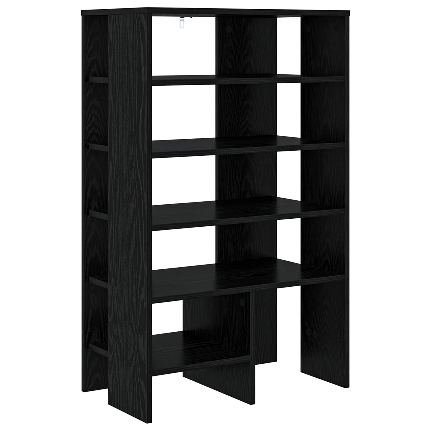 Schoenenkast met plank 2 pcs Zwart Eiken Bewerkt hout is nu te koop bij PeponiXL, paradijselijk wonen!