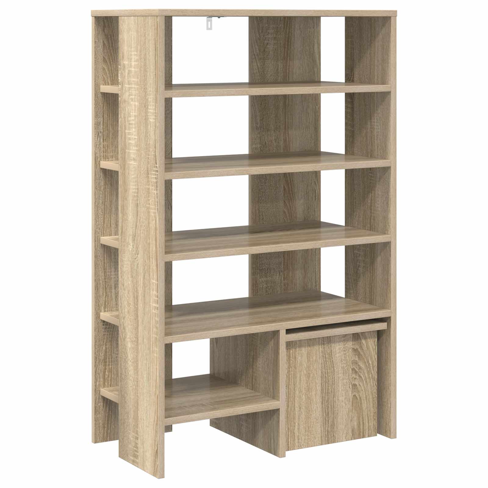 Schoenenkast met plank 2 pcs Sonoma Eiken Bewerkt hout is nu te koop bij PeponiXL, paradijselijk wonen!