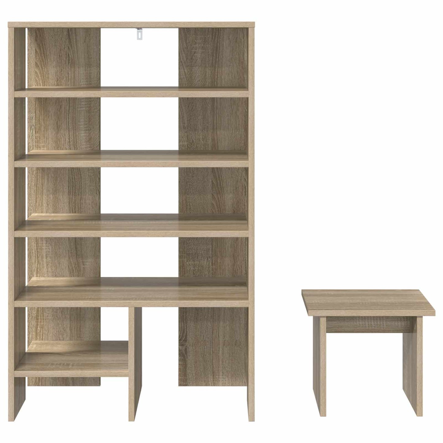 Schoenenkast met plank 2 pcs Sonoma Eiken Bewerkt hout is nu te koop bij PeponiXL, paradijselijk wonen!