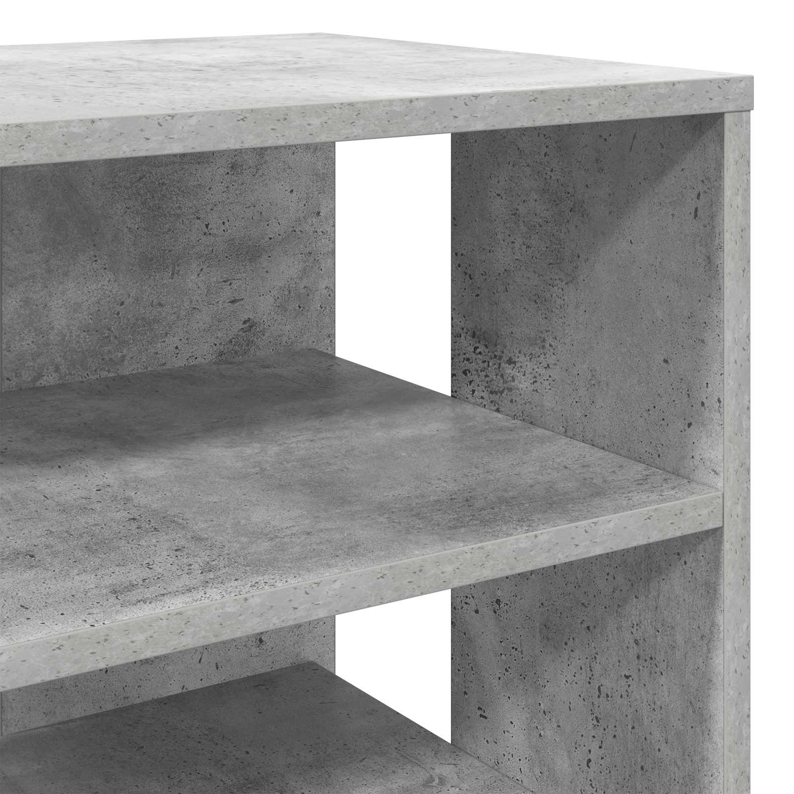 Schoenenkast met plank 2 pcs Beton Grijs Bewerkt hout is nu te koop bij PeponiXL, paradijselijk wonen!