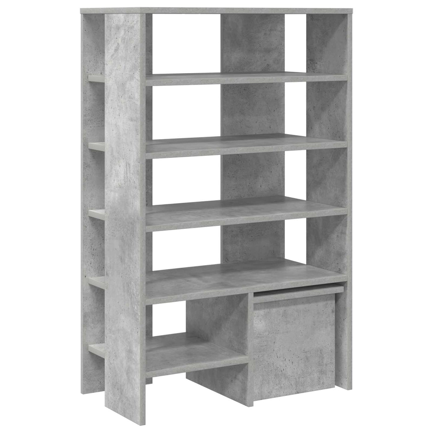 Schoenenkast met plank 2 pcs Beton Grijs Bewerkt hout is nu te koop bij PeponiXL, paradijselijk wonen!