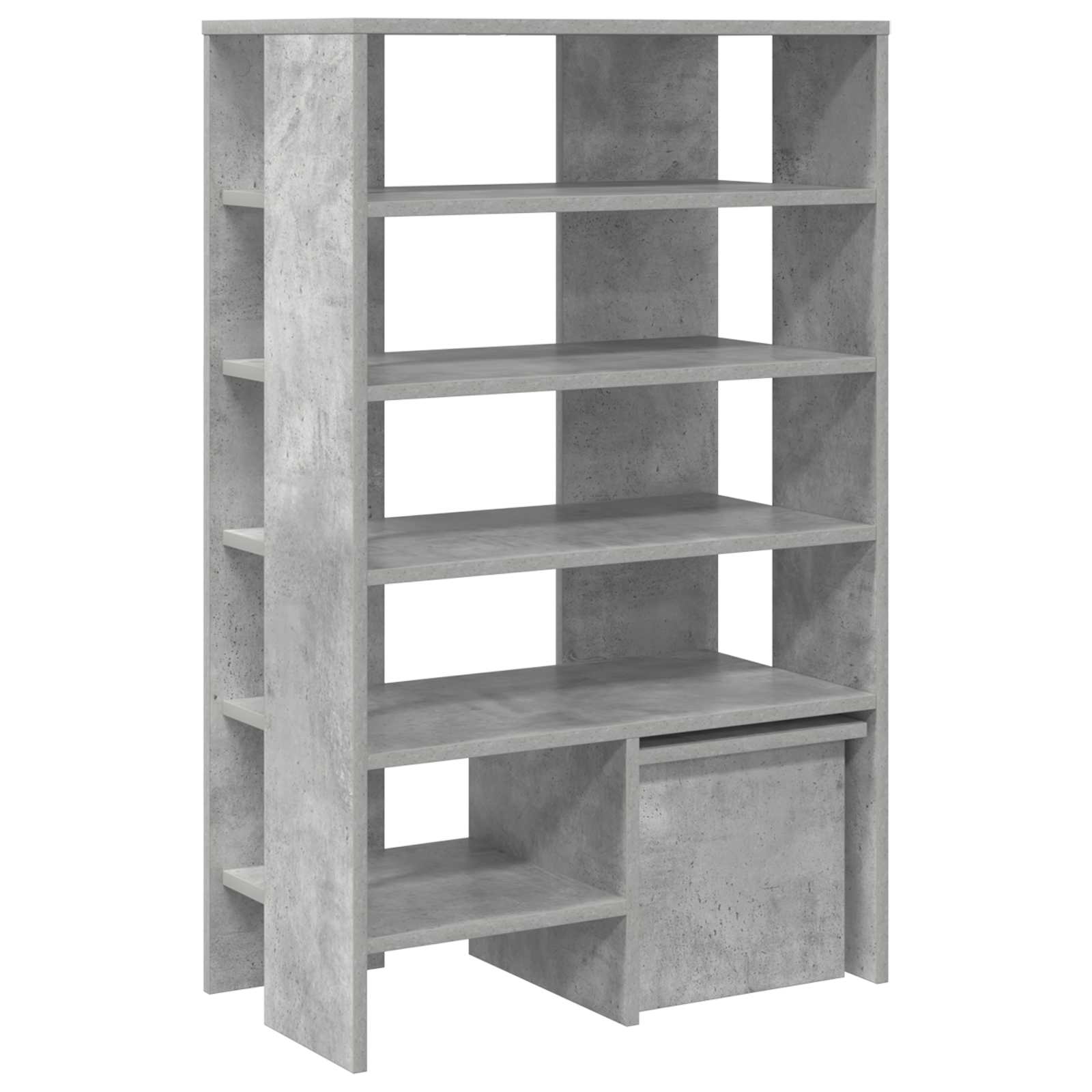 Schoenenkast met plank 2 pcs Beton Grijs Bewerkt hout is nu te koop bij PeponiXL, paradijselijk wonen!