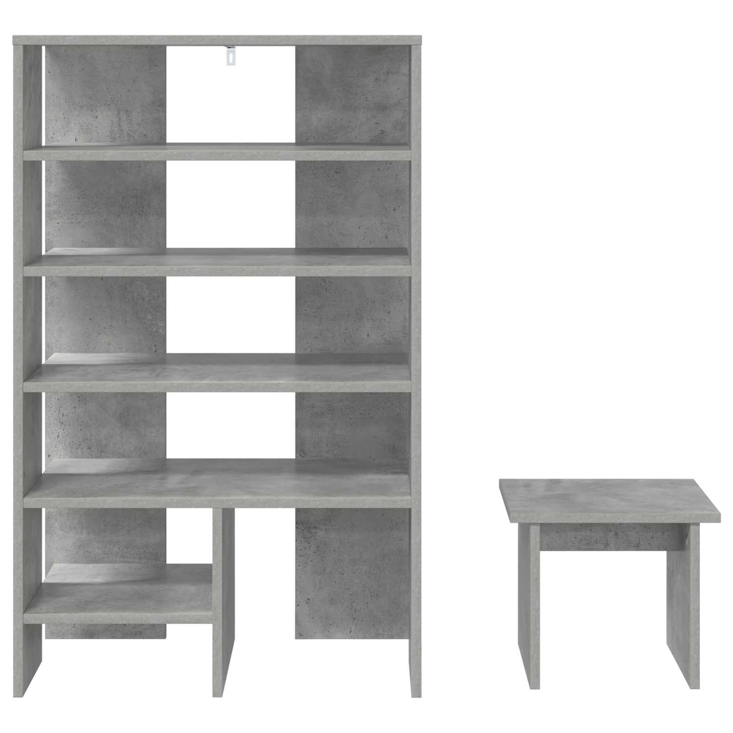 Schoenenkast met plank 2 pcs Beton Grijs Bewerkt hout is nu te koop bij PeponiXL, paradijselijk wonen!