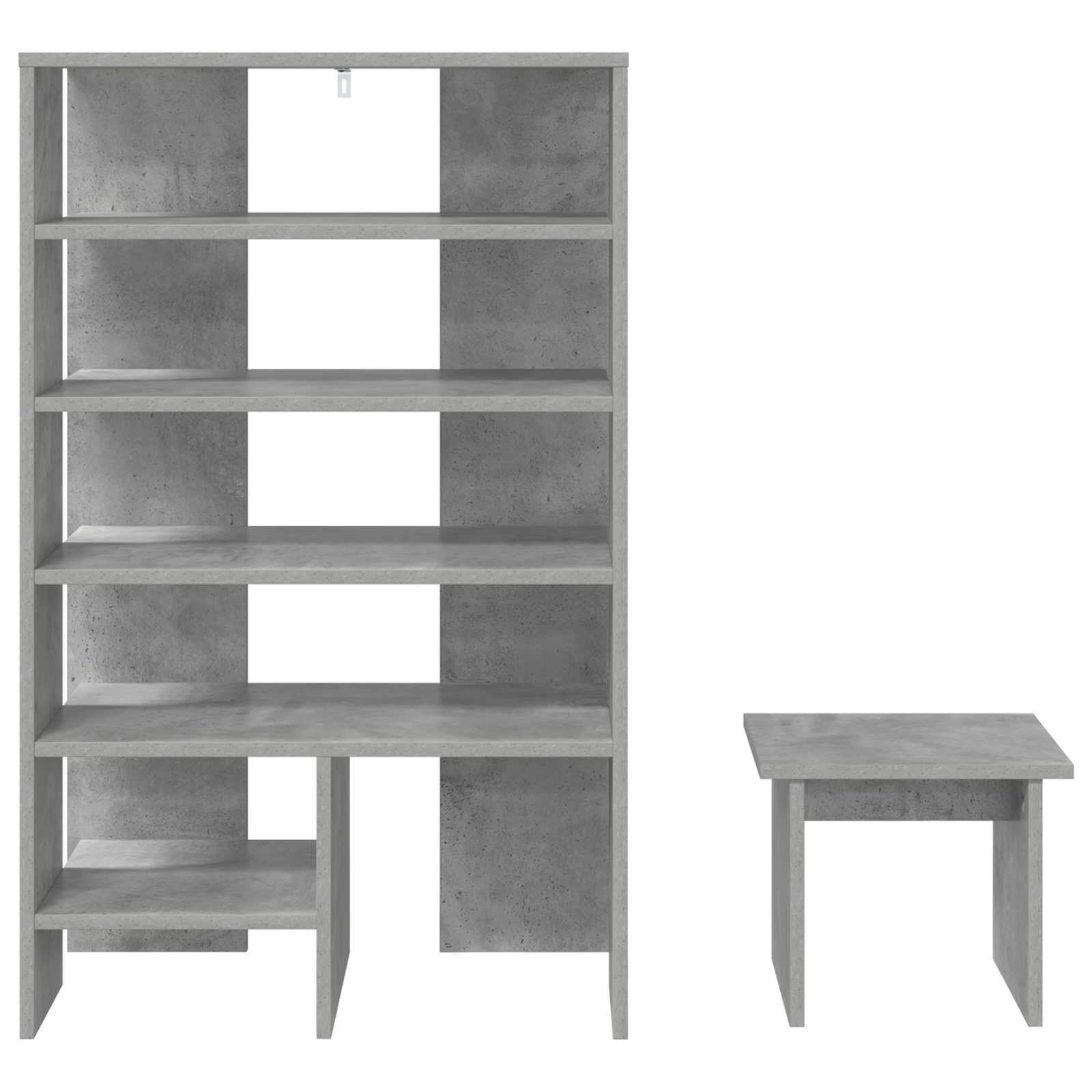 Schoenenkast met plank 2 pcs Beton Grijs Bewerkt hout is nu te koop bij PeponiXL, paradijselijk wonen!