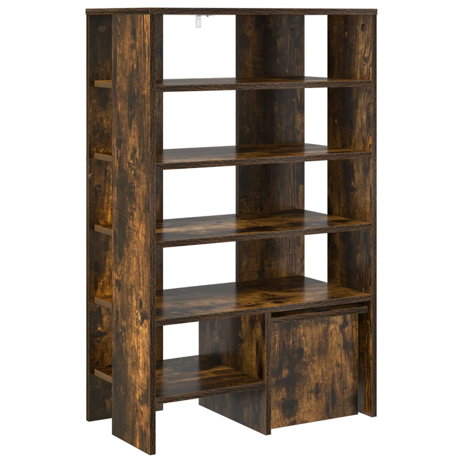 Schoenenkast met plank 2 pcs Gerookt eiken Bewerkt hout is nu te koop bij PeponiXL, paradijselijk wonen!