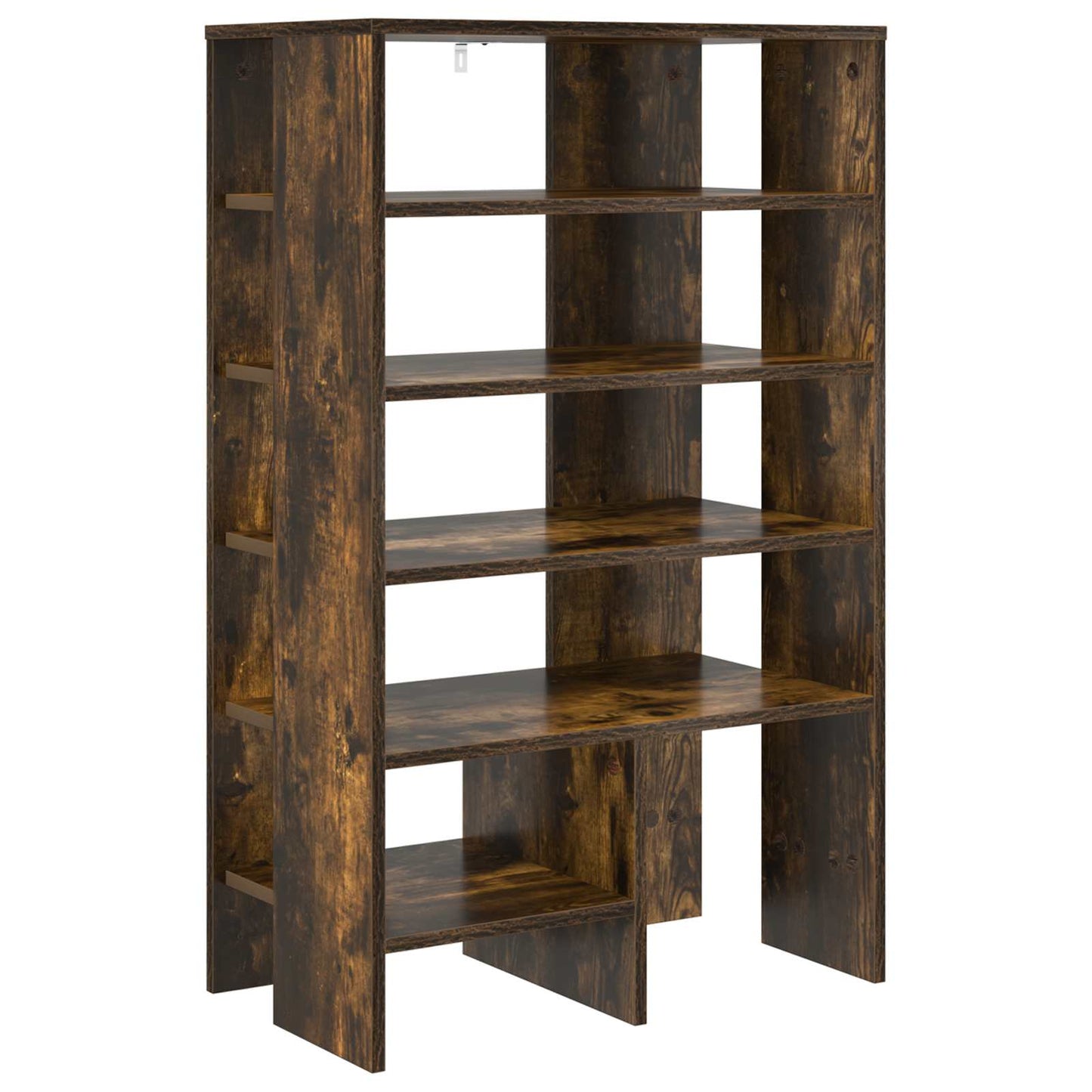 Schoenenkast met plank 2 pcs Gerookt eiken Bewerkt hout is nu te koop bij PeponiXL, paradijselijk wonen!