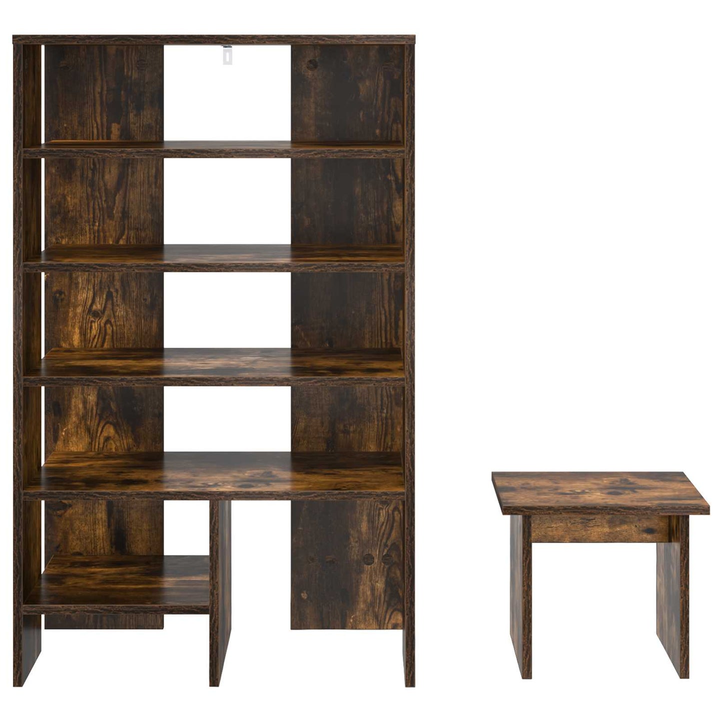 Schoenenkast met plank 2 pcs Gerookt eiken Bewerkt hout is nu te koop bij PeponiXL, paradijselijk wonen!