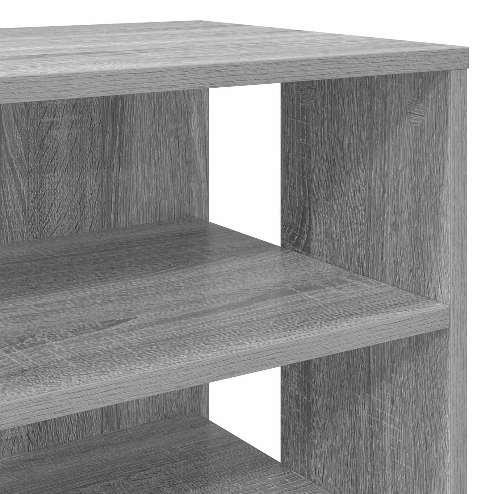 Schoenenkast met plank 2 pcs Grijs Sonoma Bewerkt hout is nu te koop bij PeponiXL, paradijselijk wonen!