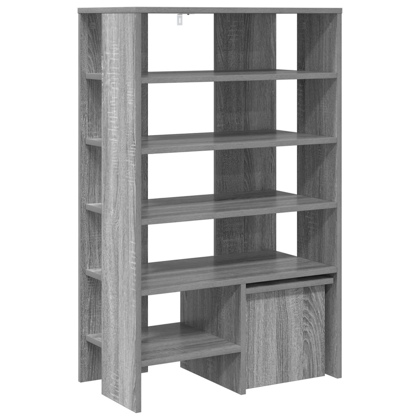 Schoenenkast met plank 2 pcs Grijs Sonoma Bewerkt hout is nu te koop bij PeponiXL, paradijselijk wonen!