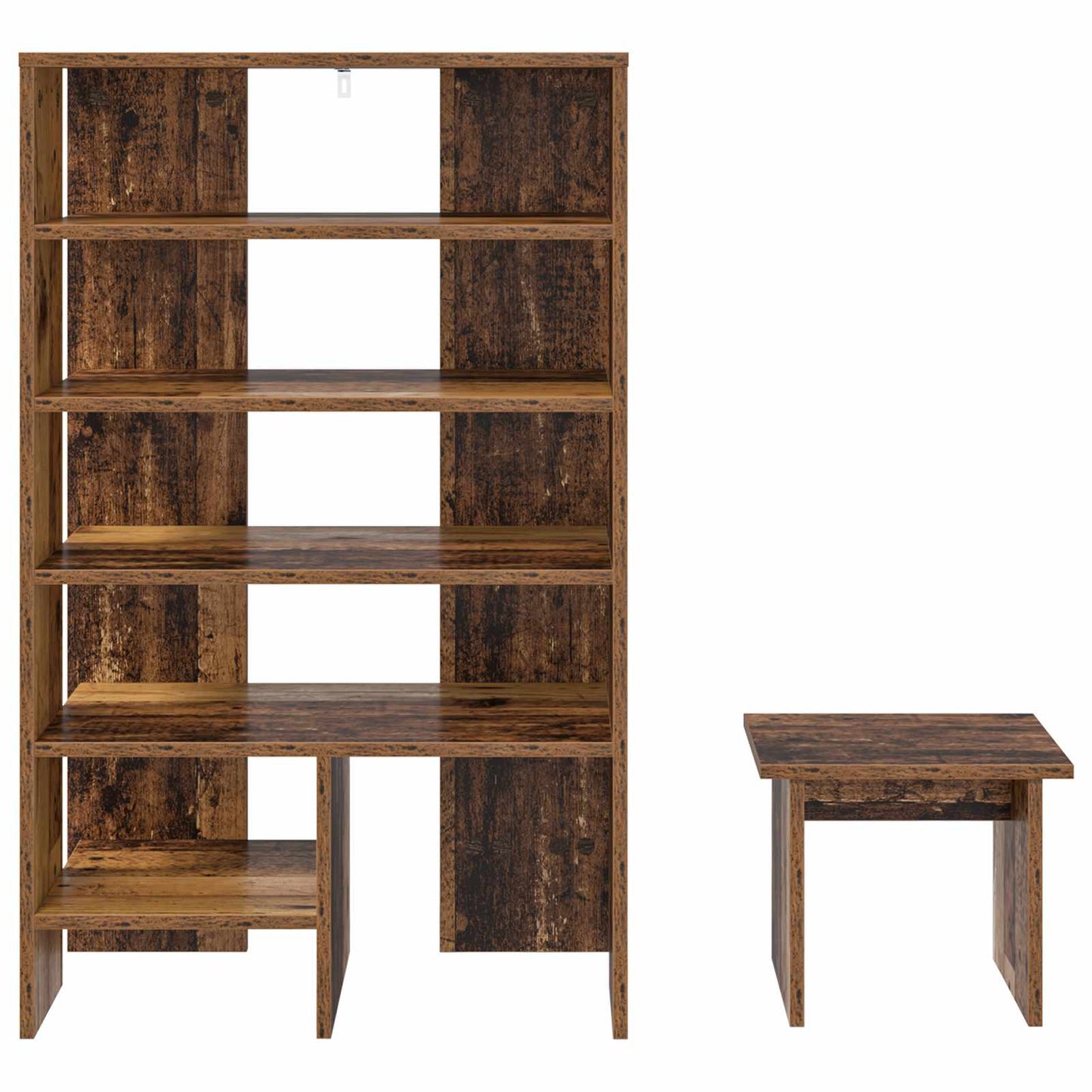 Schoenenkast met plank met opslag 2 pcs Oudhout Bewerkt hout is nu te koop bij PeponiXL, paradijselijk wonen!