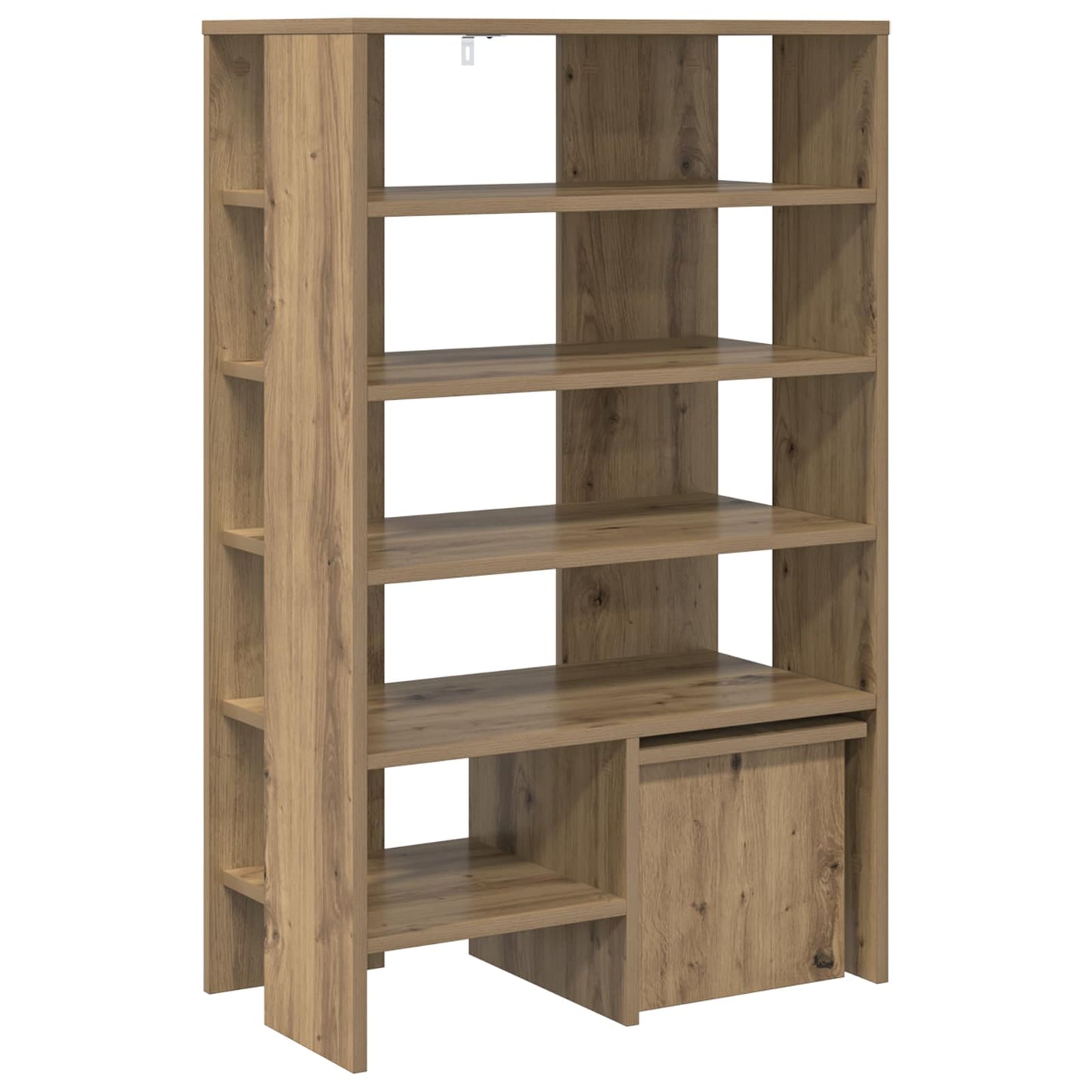 Schoenenkast met plank 2 pcs Artisan Eiken Bewerkt hout is nu te koop bij PeponiXL, paradijselijk wonen!