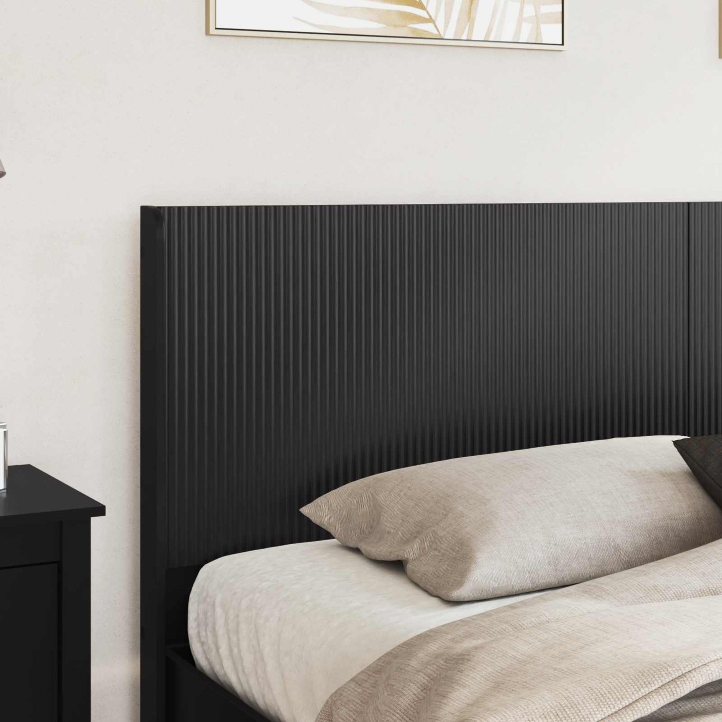 Bedframe met opbergruimte en hoofdbord Zwart 200 x 200 cm is nu te koop bij PeponiXL, paradijselijk wonen!