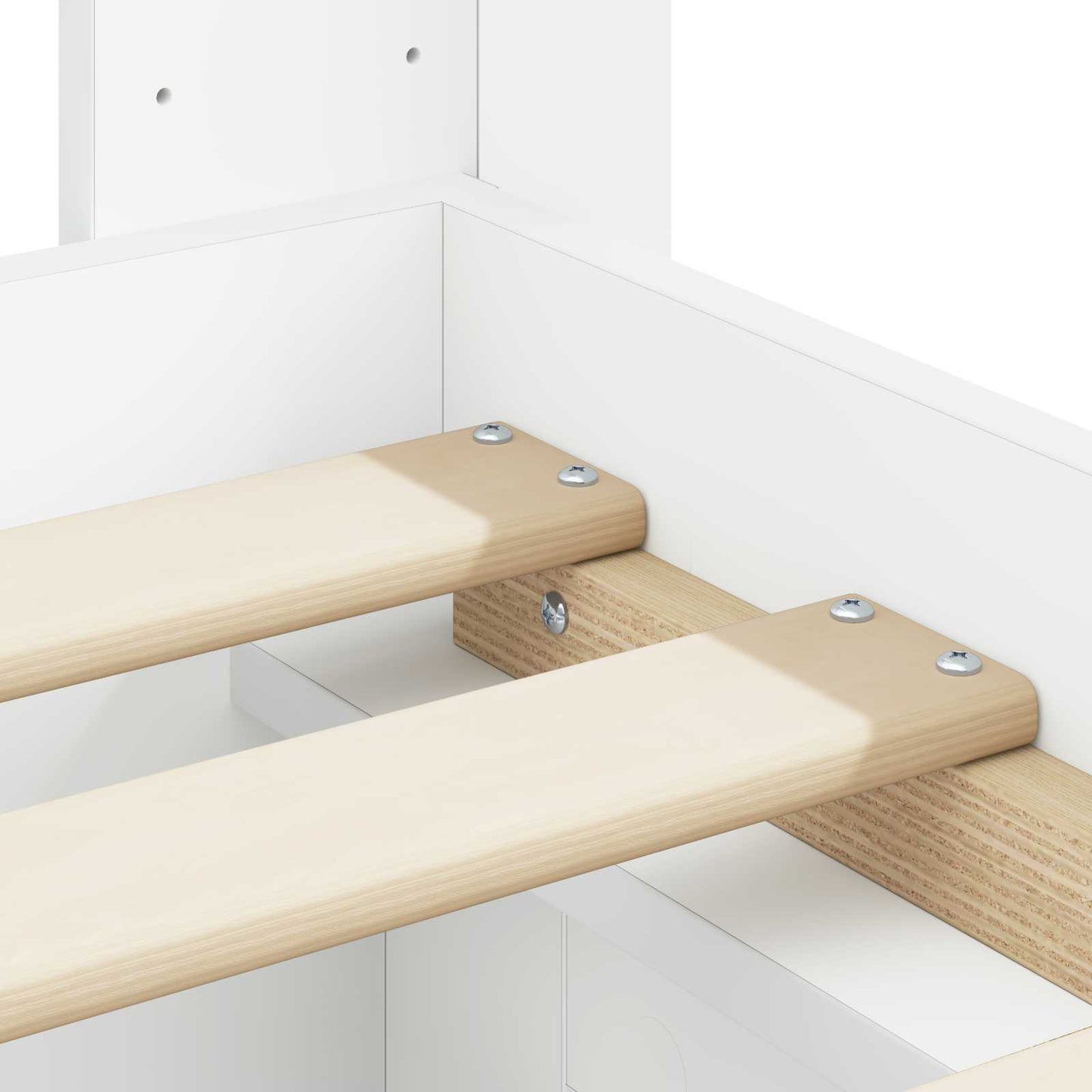 Bedframe met opbergruimte en hoofdbord Wit 150 x 200 cm is nu te koop bij PeponiXL, paradijselijk wonen!