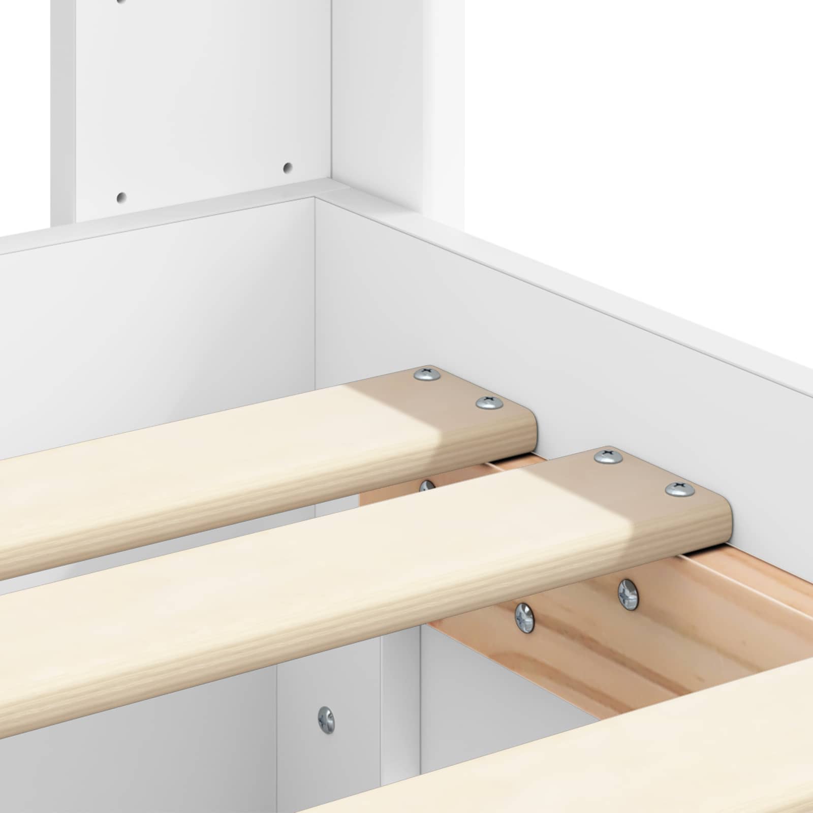 Bedframe met opbergruimte en hoofdbord Wit 100 x 200 cm is nu te koop bij PeponiXL, paradijselijk wonen!