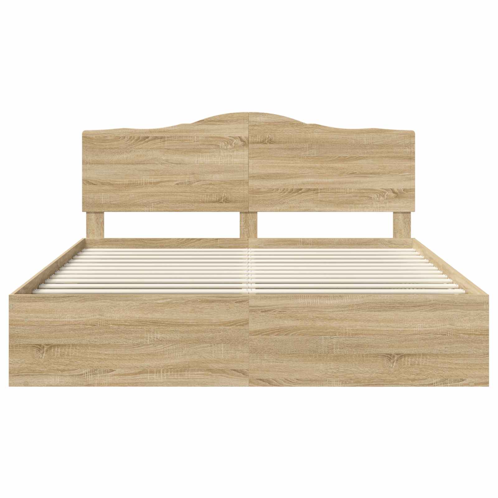 Bedframe met hoofdeinde Sonoma 180 x 200 cm Massief grenenhout is nu te koop bij PeponiXL, paradijselijk wonen!