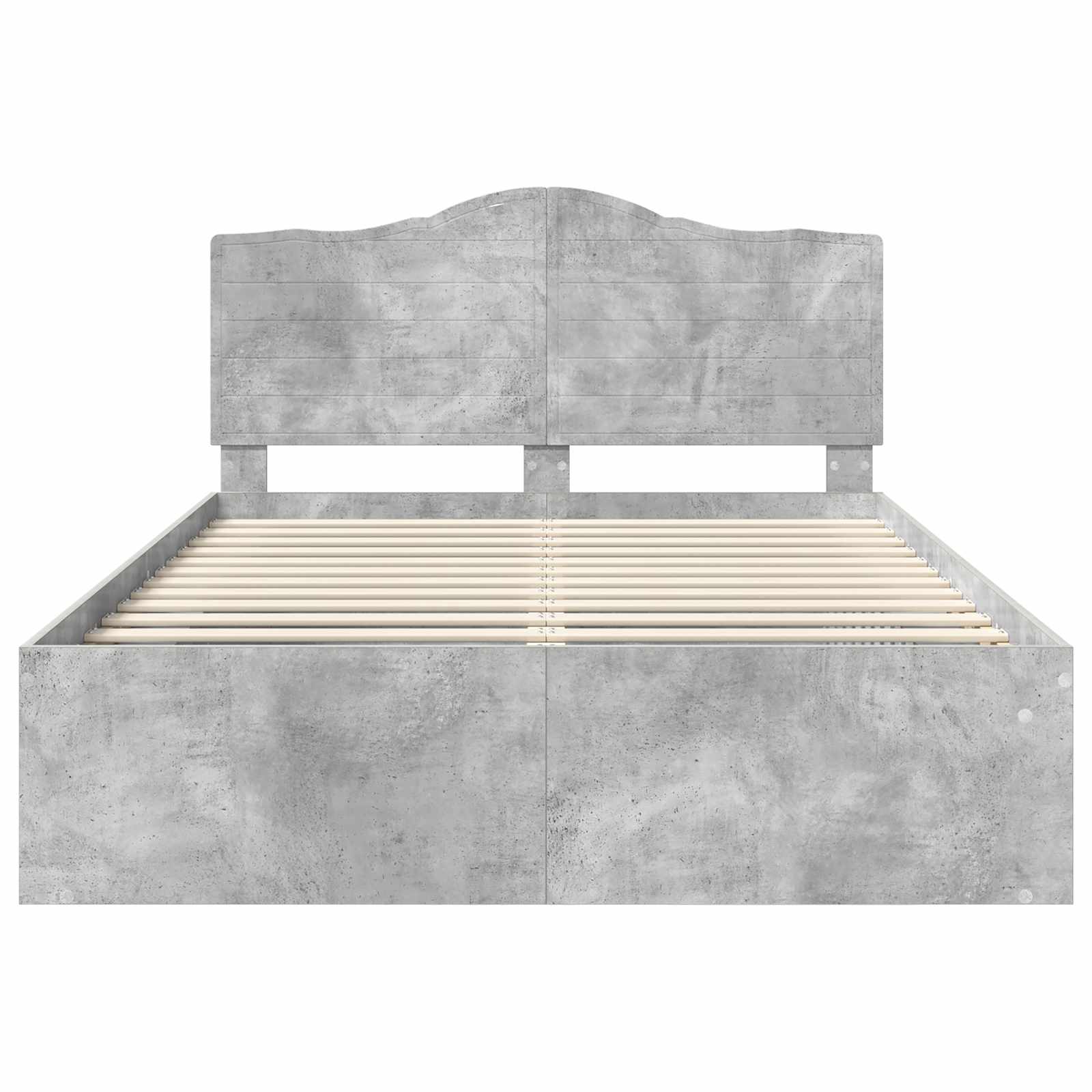 Bedframe Concerte Grijs 150 x 200 cm Massief grenenhout is nu te koop bij PeponiXL, paradijselijk wonen!