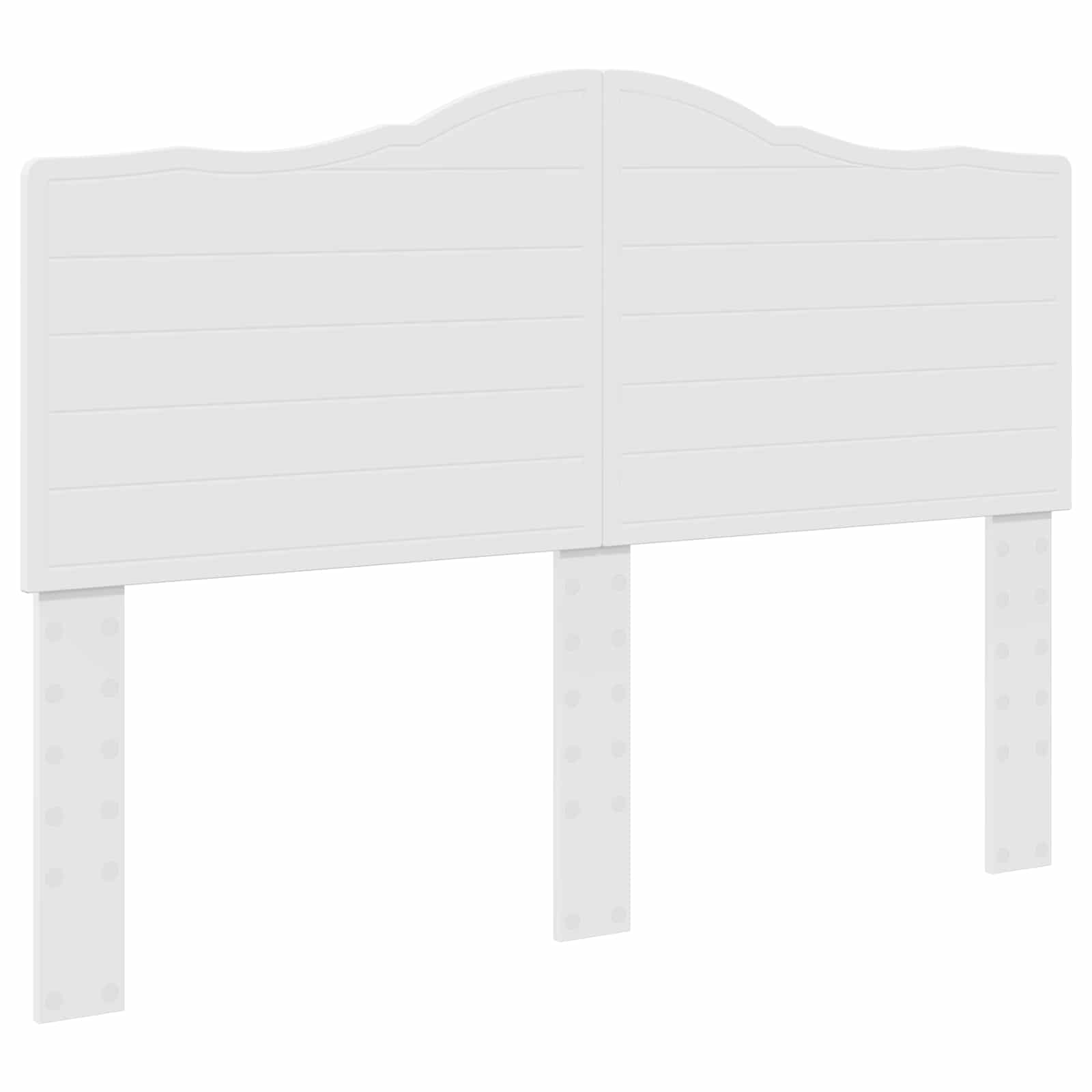 Bedframe met hoofdeinde Wit 140 x 190 cm Massief grenenhout is nu te koop bij PeponiXL, paradijselijk wonen!