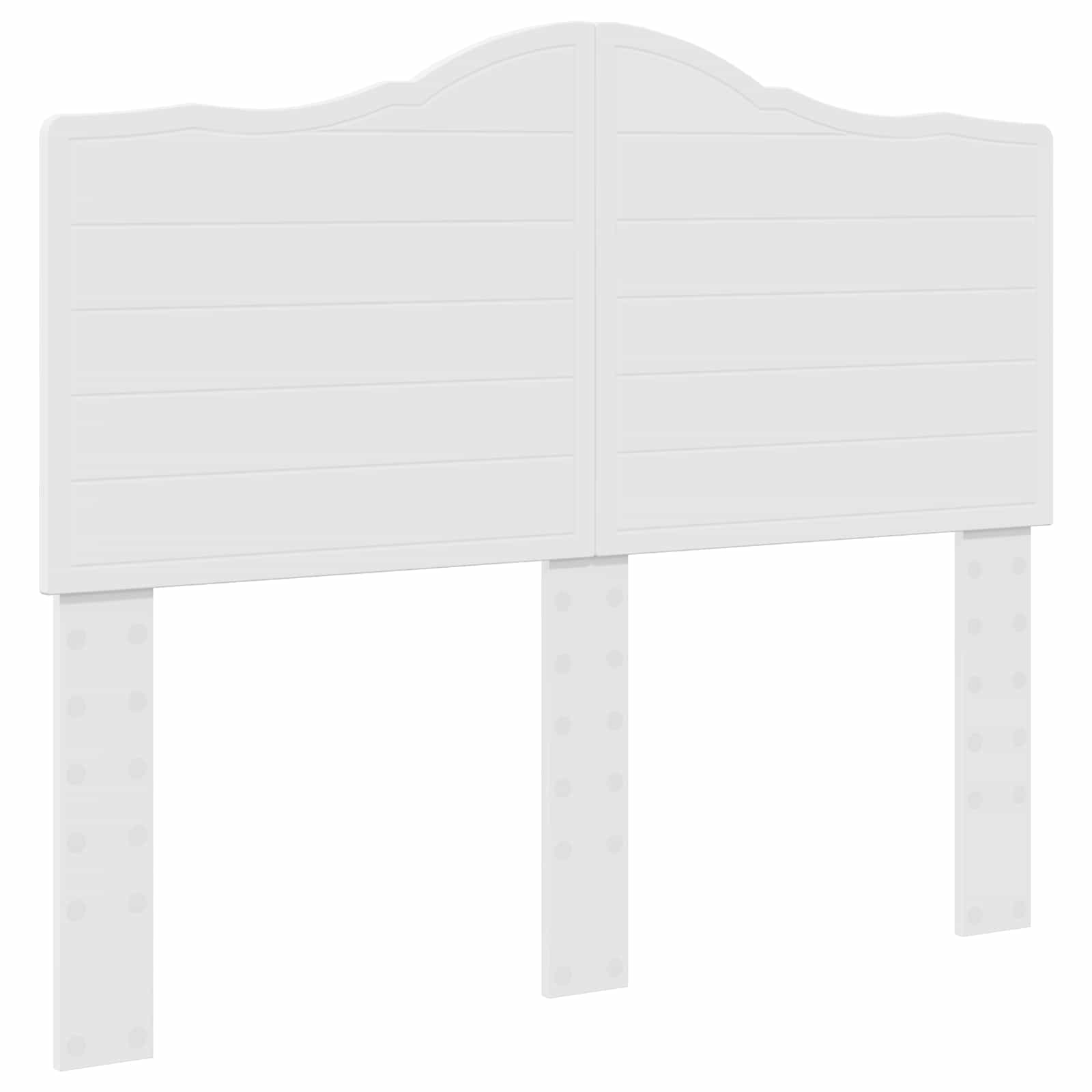 Bedframe met hoofdeinde Wit 120 x 200 cm Massief grenenhout is nu te koop bij PeponiXL, paradijselijk wonen!