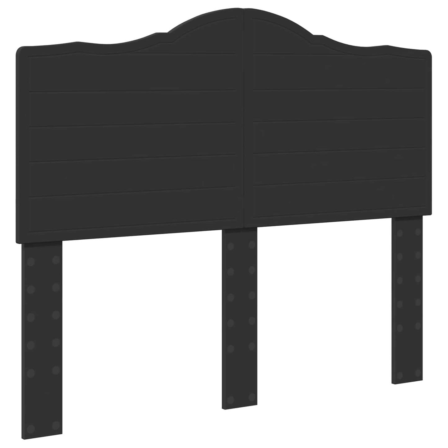 Bedframe met hoofdeinde Zwart 120 x 200 cm Massief grenenhout is nu te koop bij PeponiXL, paradijselijk wonen!