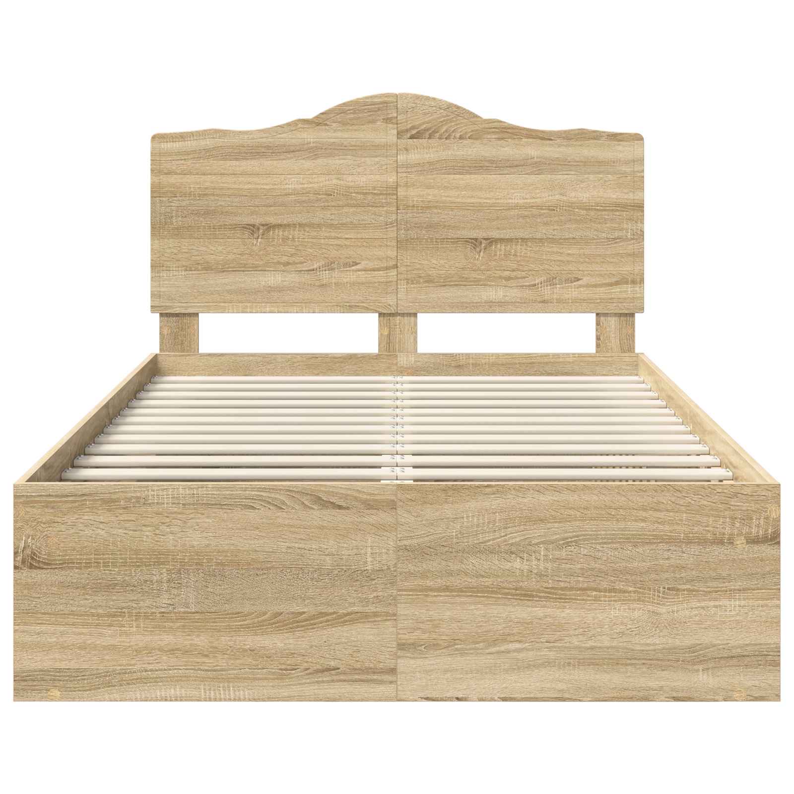 Bedframe met hoofdeinde Sonoma 120 x 200 cm Massief grenenhout is nu te koop bij PeponiXL, paradijselijk wonen!