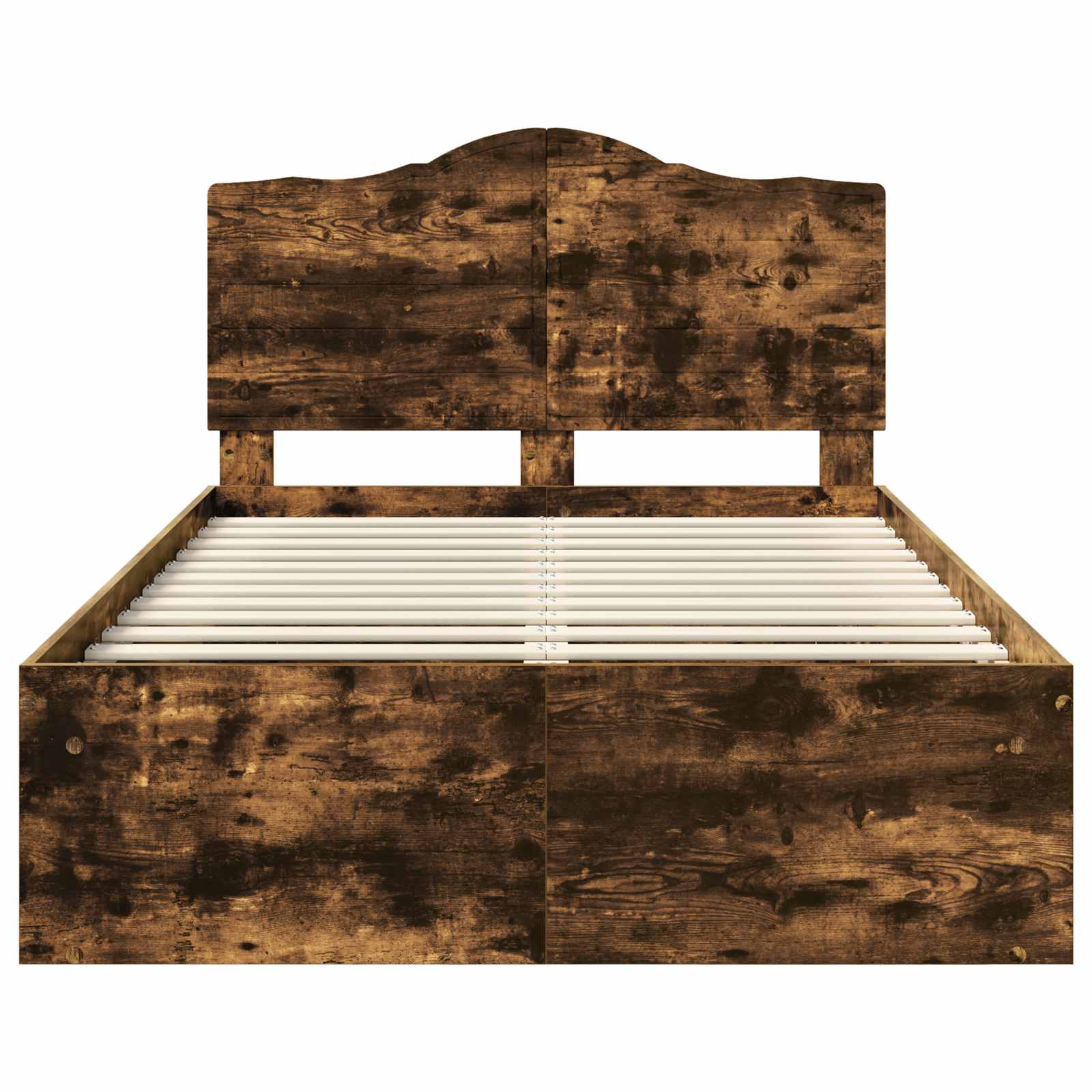 Bedframe Gerookt eiken 120 x 200 cm Massief grenenhout is nu te koop bij PeponiXL, paradijselijk wonen!