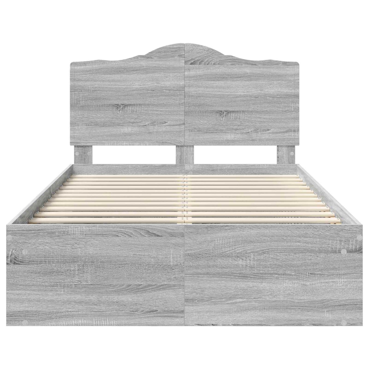 Bedframe Grijs Sonoma 120 x 200 cm Massief grenenhout is nu te koop bij PeponiXL, paradijselijk wonen!