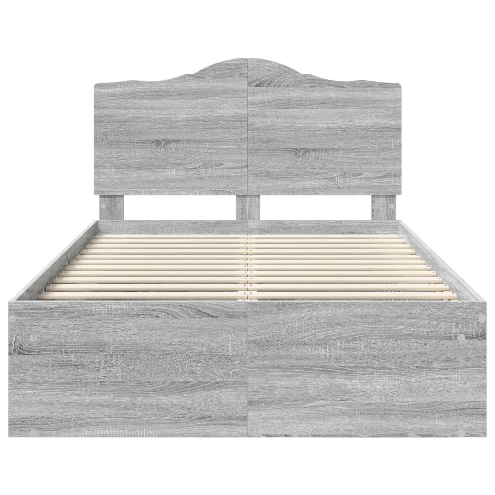 Bedframe Grijs Sonoma 120 x 190 cm Massief grenenhout is nu te koop bij PeponiXL, paradijselijk wonen!