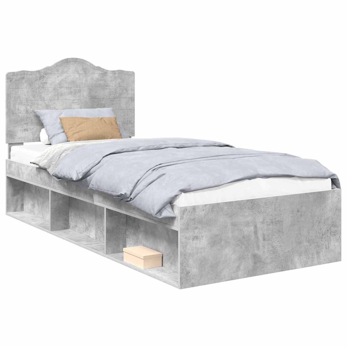 Bedframe Concerte Grijs 100 x 200 cm Massief grenenhout is nu te koop bij PeponiXL, paradijselijk wonen!