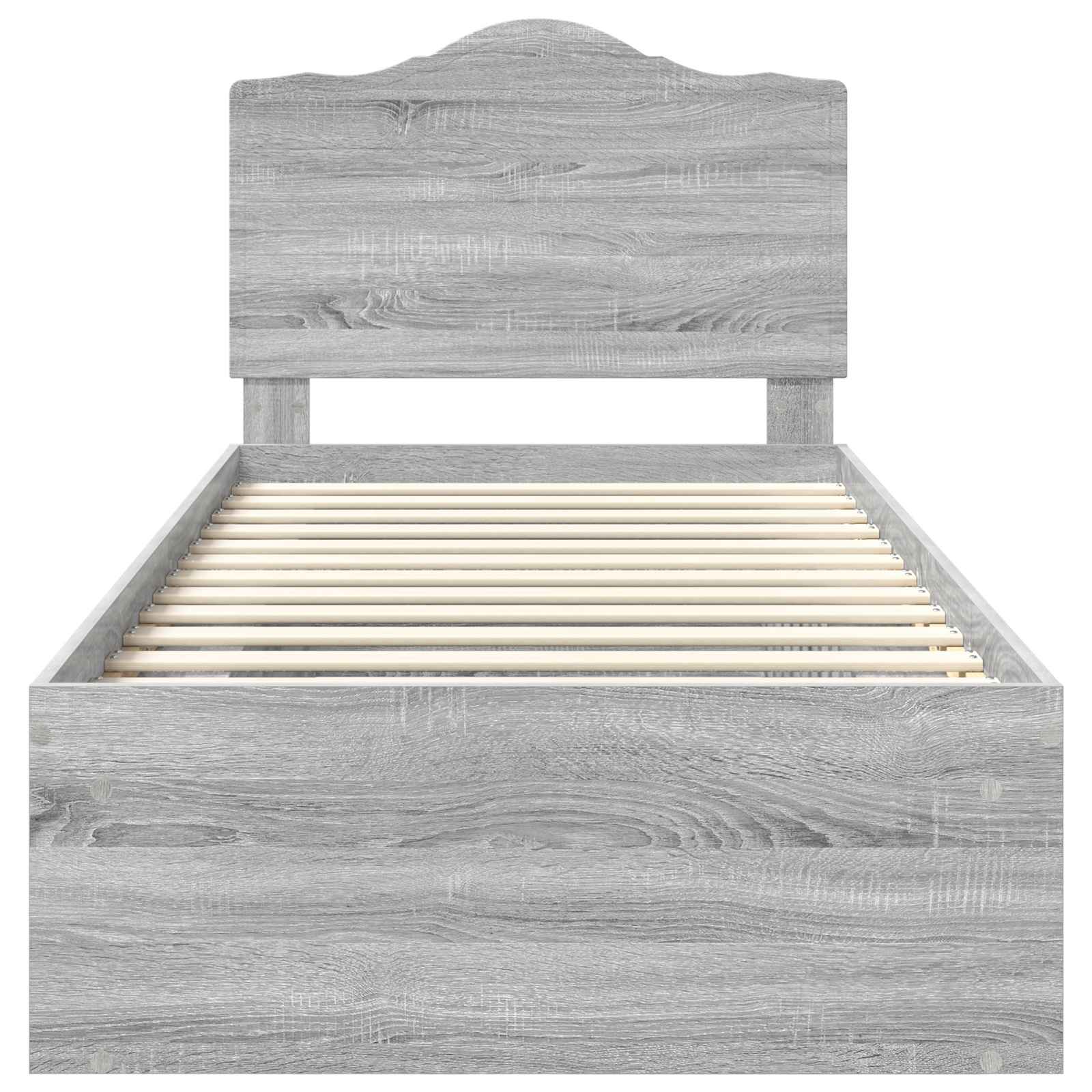 Bedframe Grijs Sonoma 90 x 200 cm Massief grenenhout is nu te koop bij PeponiXL, paradijselijk wonen!