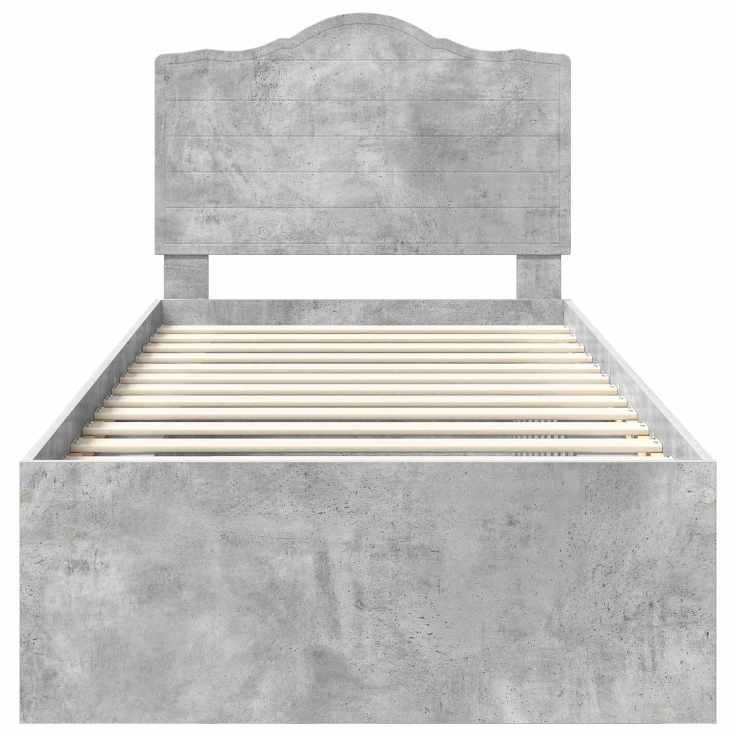 Bedframe Concerte Grijs 75 x 190 cm Massief grenenhout is nu te koop bij PeponiXL, paradijselijk wonen!