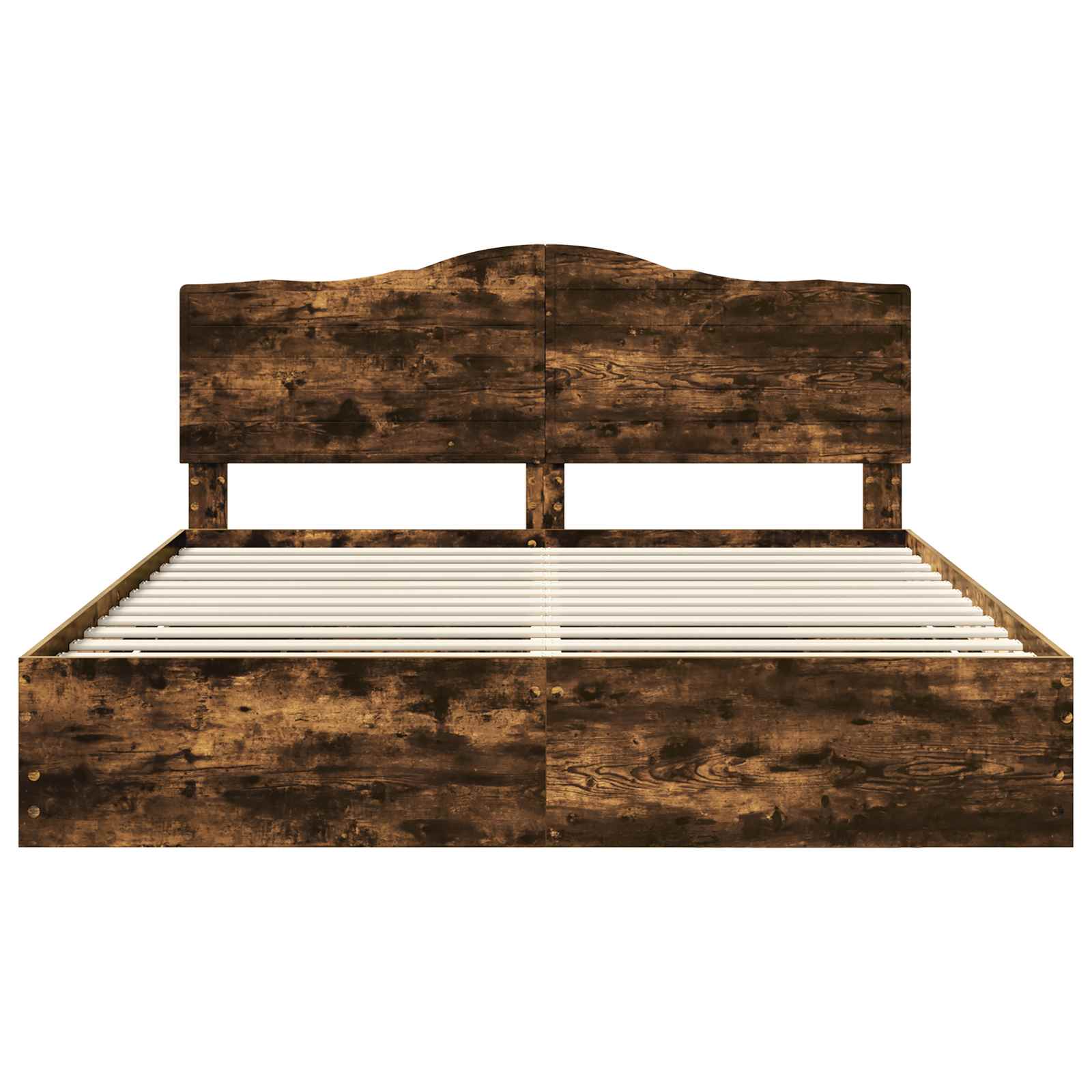 Bedframe met lade Gerookt eiken 180 x 200 cm Ingenieurshout is nu te koop bij PeponiXL, paradijselijk wonen!